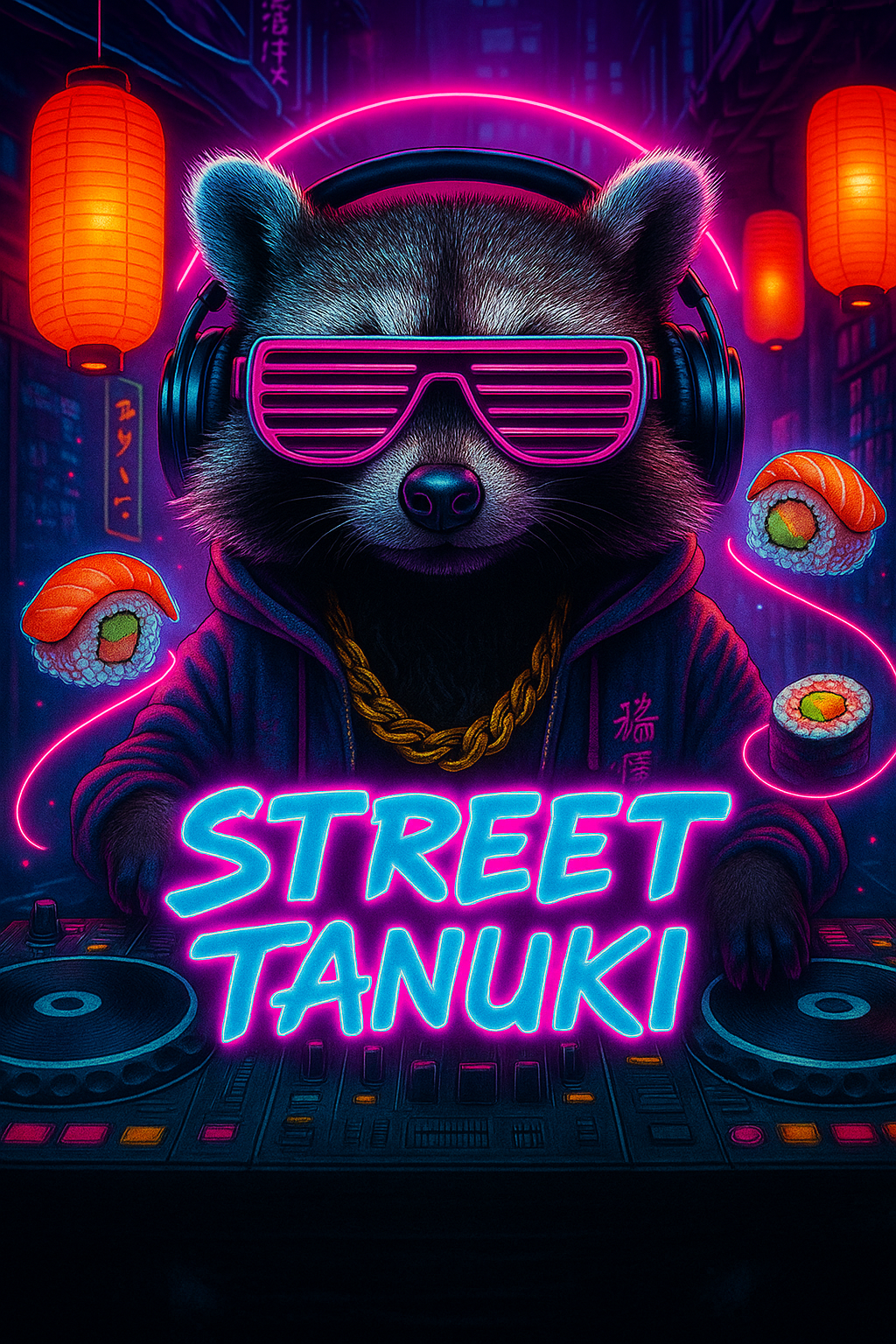 Designed for night owls, beat makers, and rule breakers, Street Tanuki brings urban grit with a cultural twist. Each T-shirt is a celebration of creativity, chaos, and style — the perfect fit for anyone who thrives after dark.