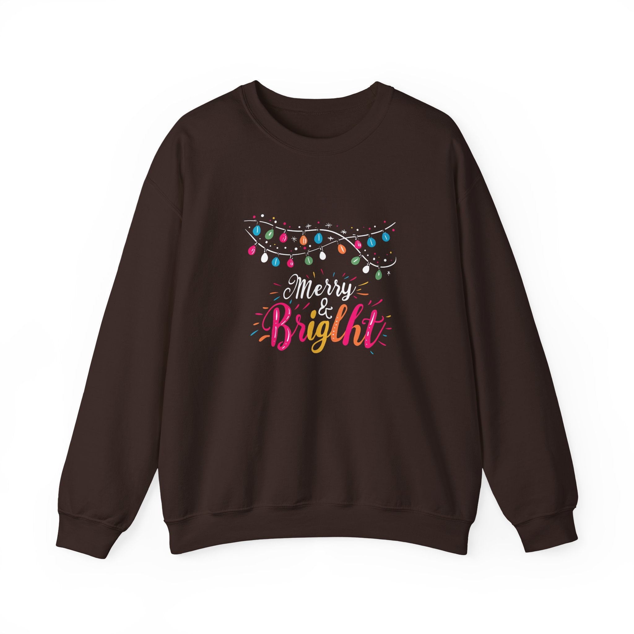 Merry and Bright Sweatshirt, Christmas Crewneck, Family Christmas Sweater, Christmas Shirt for Women, Merry Christmas Sweatshirt, Holiday Woman Gift