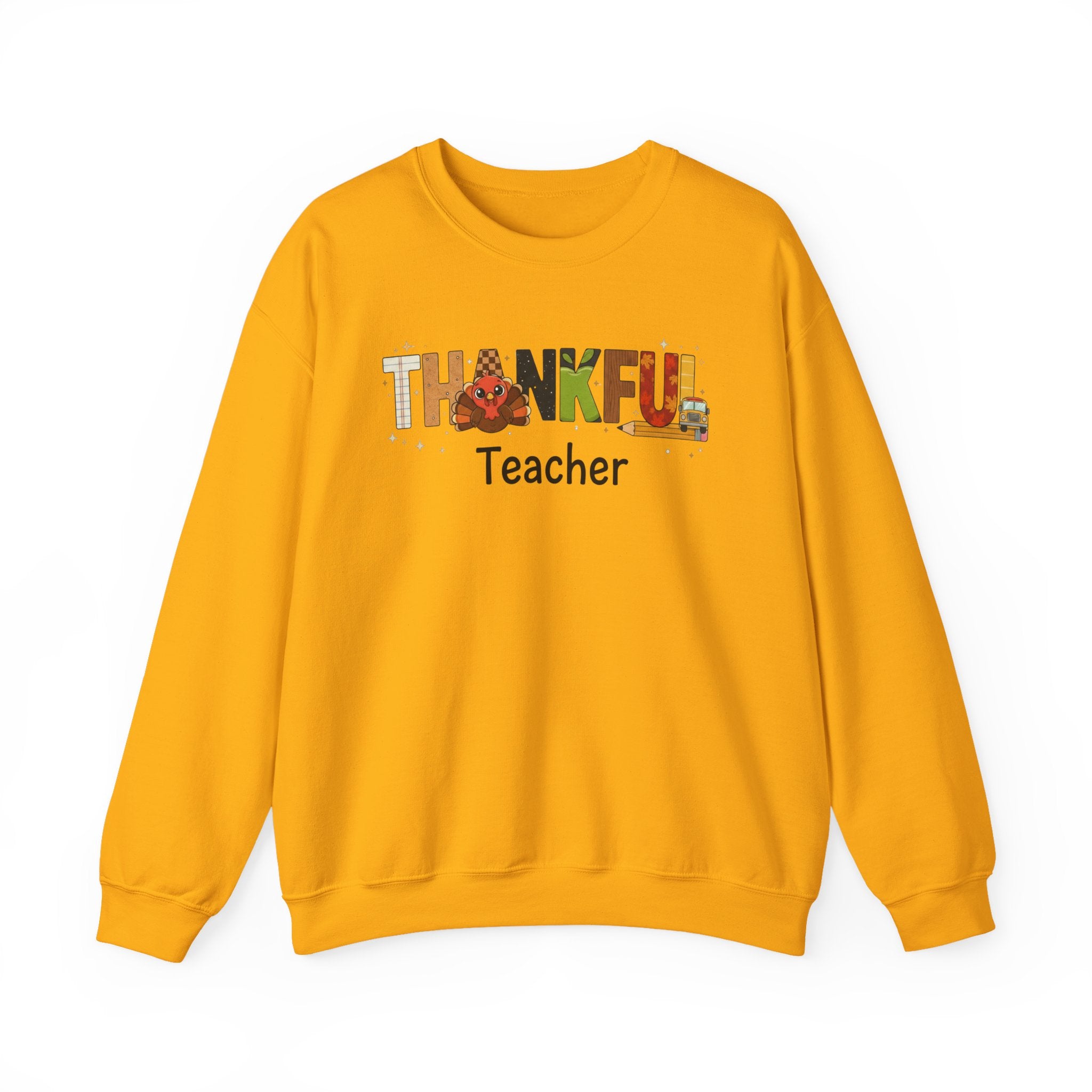Thankful Teacher Sweatshirt, Turkey Teacher Crewneck, Thanksgiving Teacher Shirt, Kindergarten Teacher Sweatshirt, First Grade Teacher Shirt, Teacher Gift