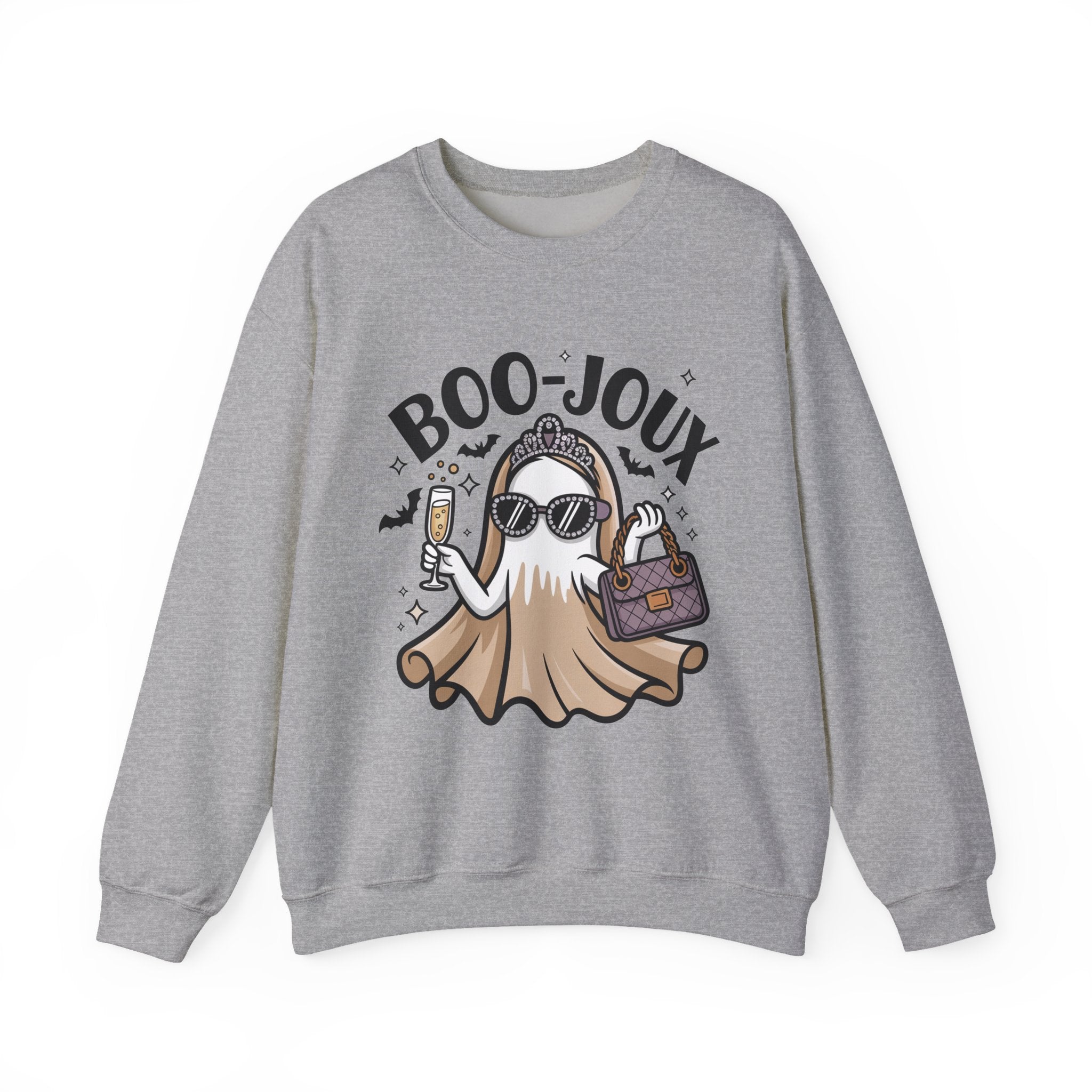 Boo-joux Ghost Sweatshirt, Funny Halloween Sweatshirt, Boujee Ghost Pullover, Spooky Season Crewneck, Glam Ghost Shirt, Fall Party Sweatshirt