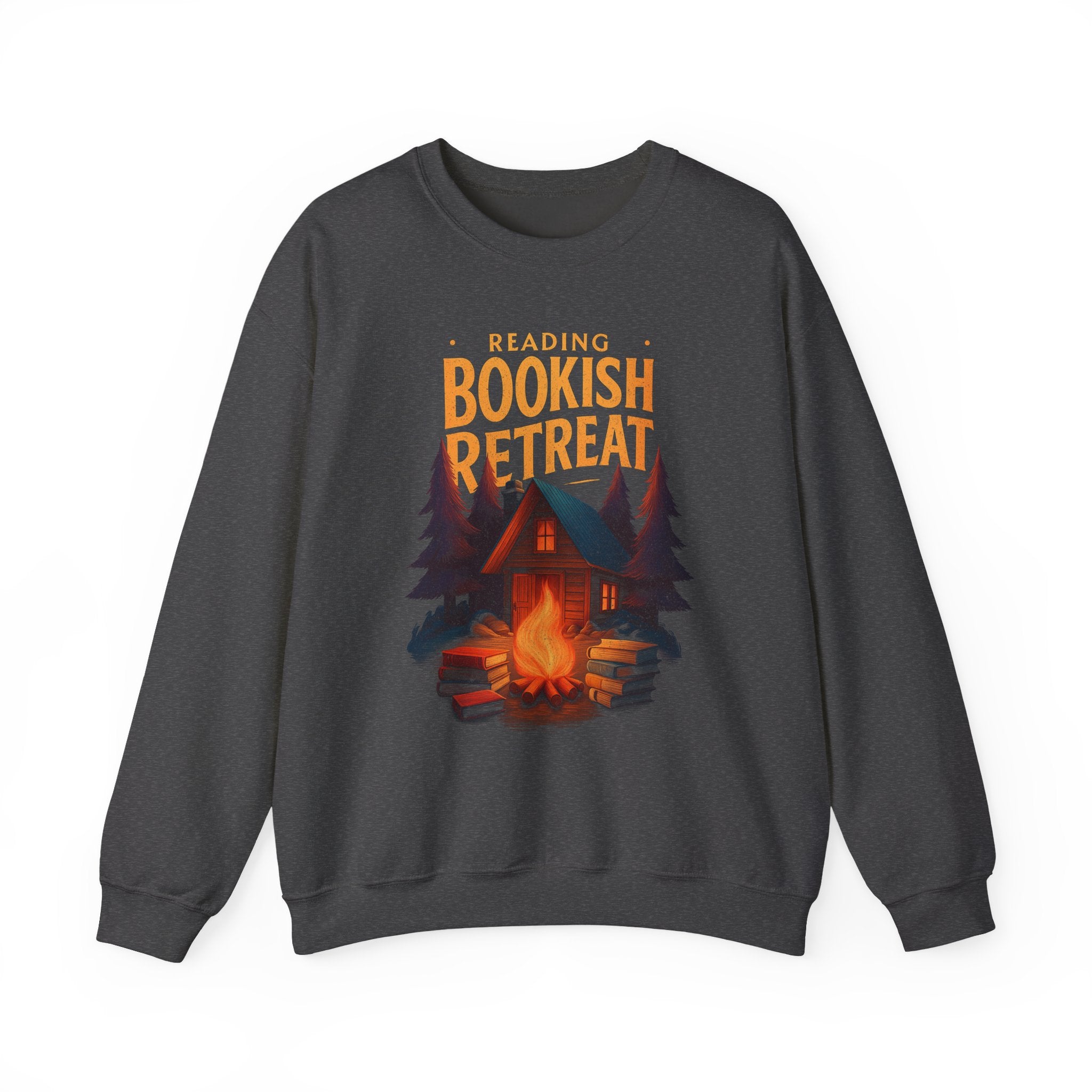 Reading Bookish Retreat Vintage Sweatshirt, Vintage Reading Sweatshirt, Booklover Gift, Reader Gift, Librarian Sweatshirt, Bookworm Pullover, Bookish Crewneck