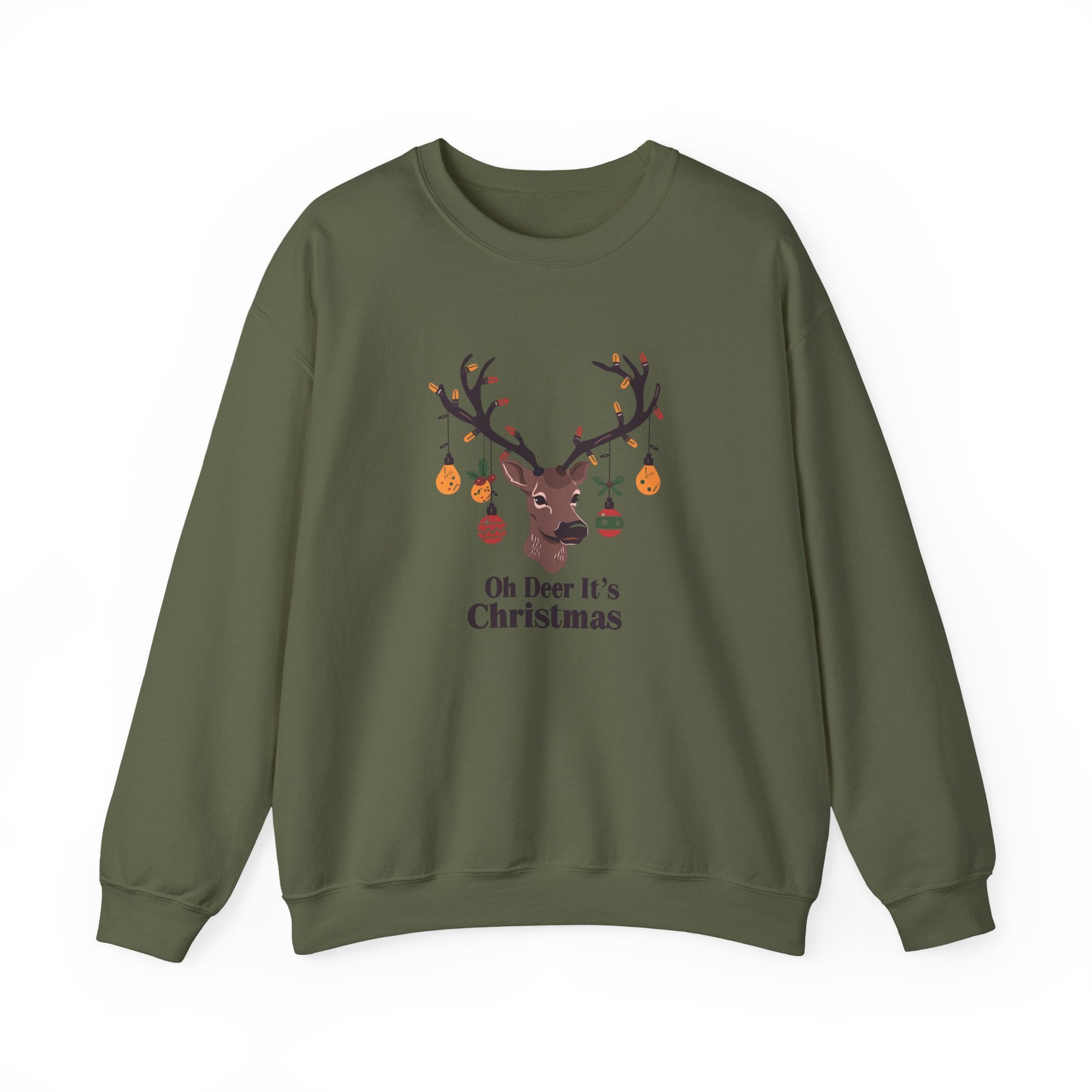 Copy of Oh Dear Christmas Sweatshirt, Deer Christmas Crewneck, Cute Christmas Woman Sweater, Christmas Gift Sweater, Holiday Shirt, Xmas Sweatshirt