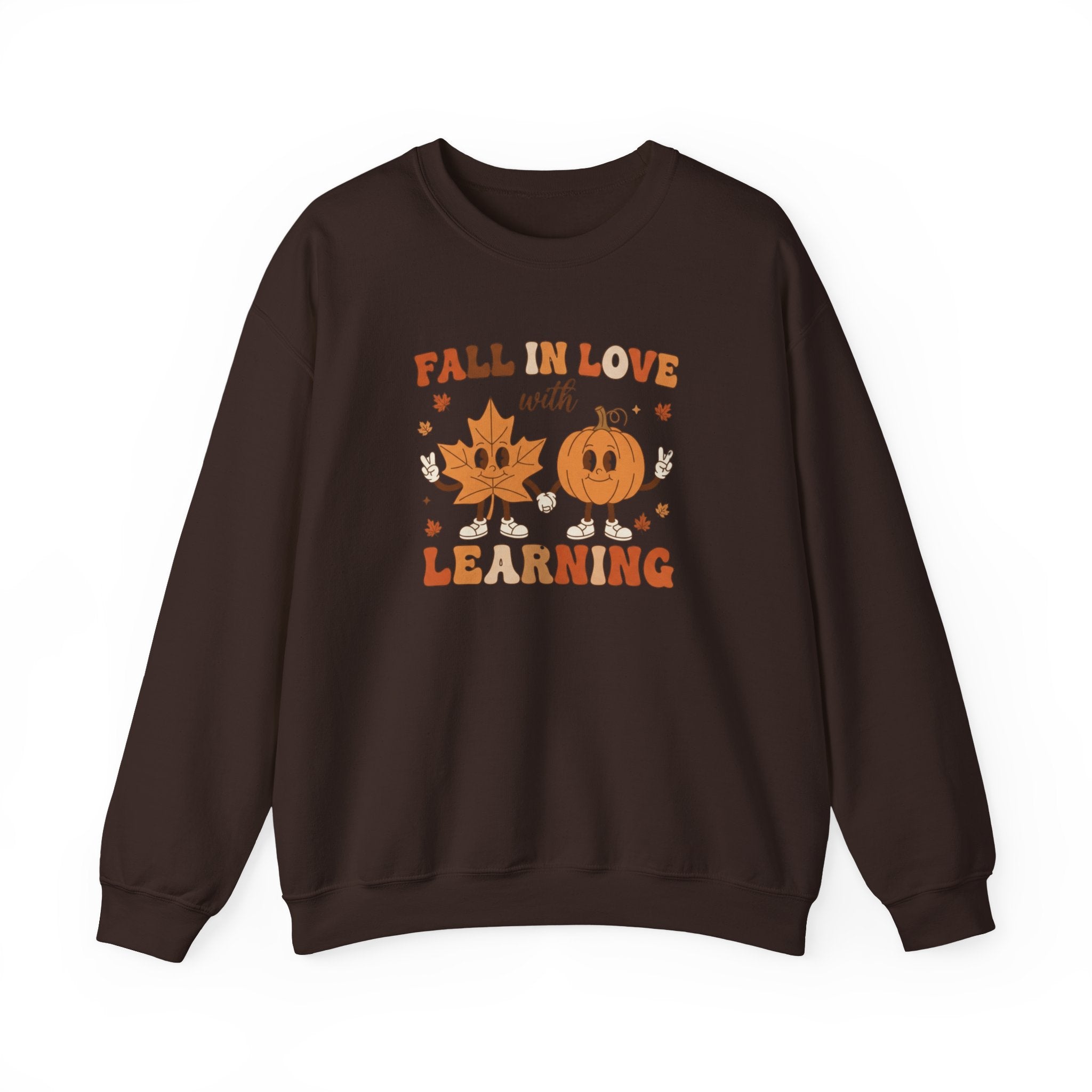 Groovy Teacher Sweatshirt, Teacher Fall Crewneck, Fall In Love With Learning Teacher Sweater, Trick or Teach Teacher, Thanksgiving Teacher Shirt