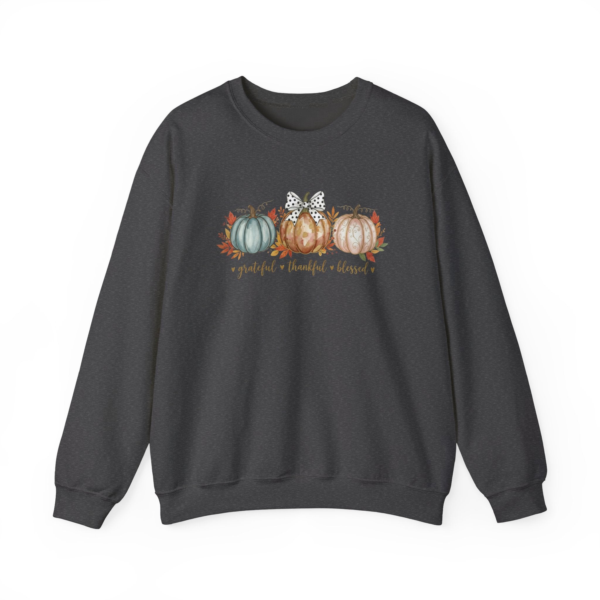 Grateful Thankful Blessed Pumpkin Sweatshirt, Pumpkin Woman Crewneck, Cozy Fall Autumn Sweater, Rustic Thanksgiving Tee, Harvest Season Pumpkin Top