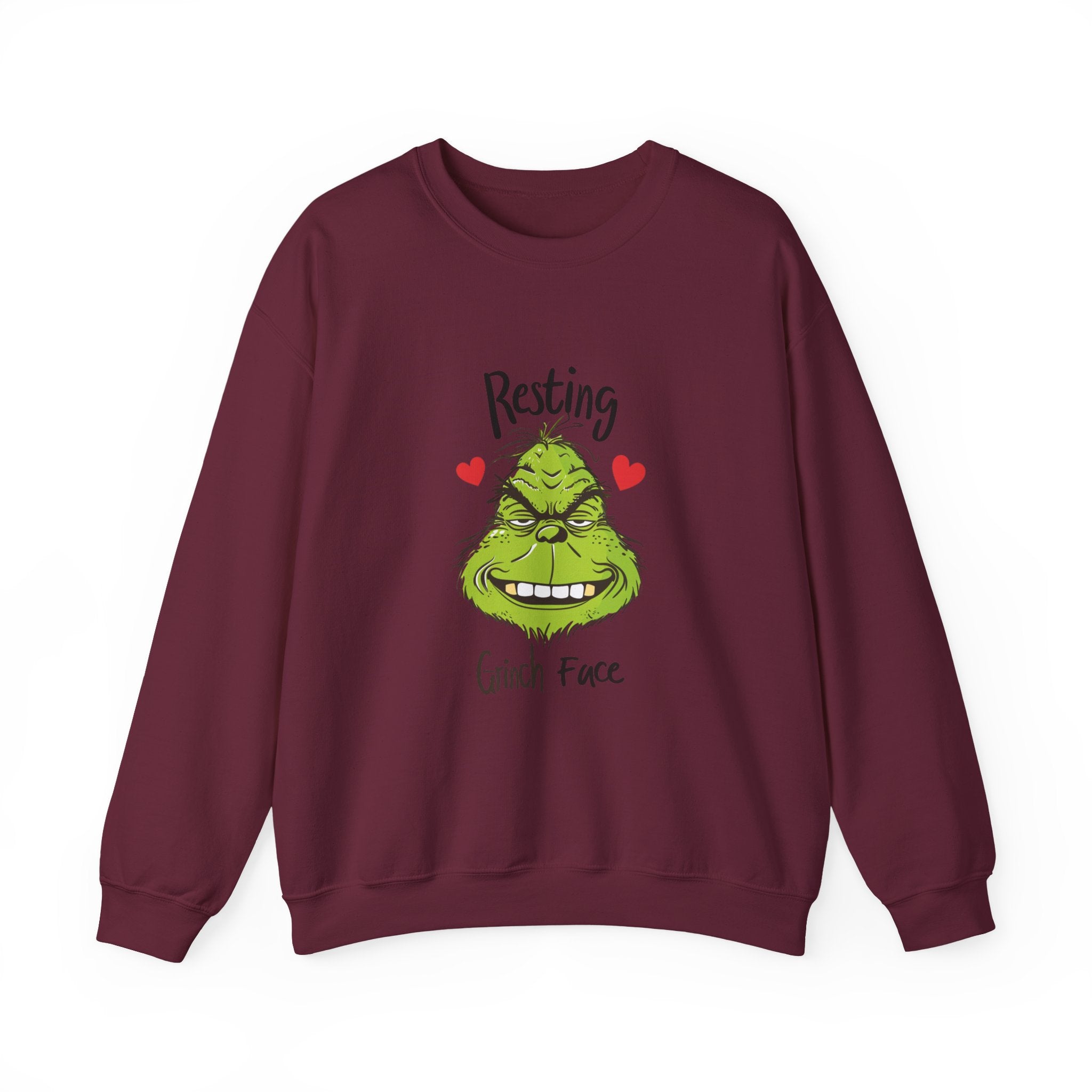 Resting Grinch Face Sweatshirt, Grinch Face Crewneck, Grinchmas Sweater, Christmas Funny Grinch Sweatshirt, Christmas Grinch Shirt Ew People Shirt