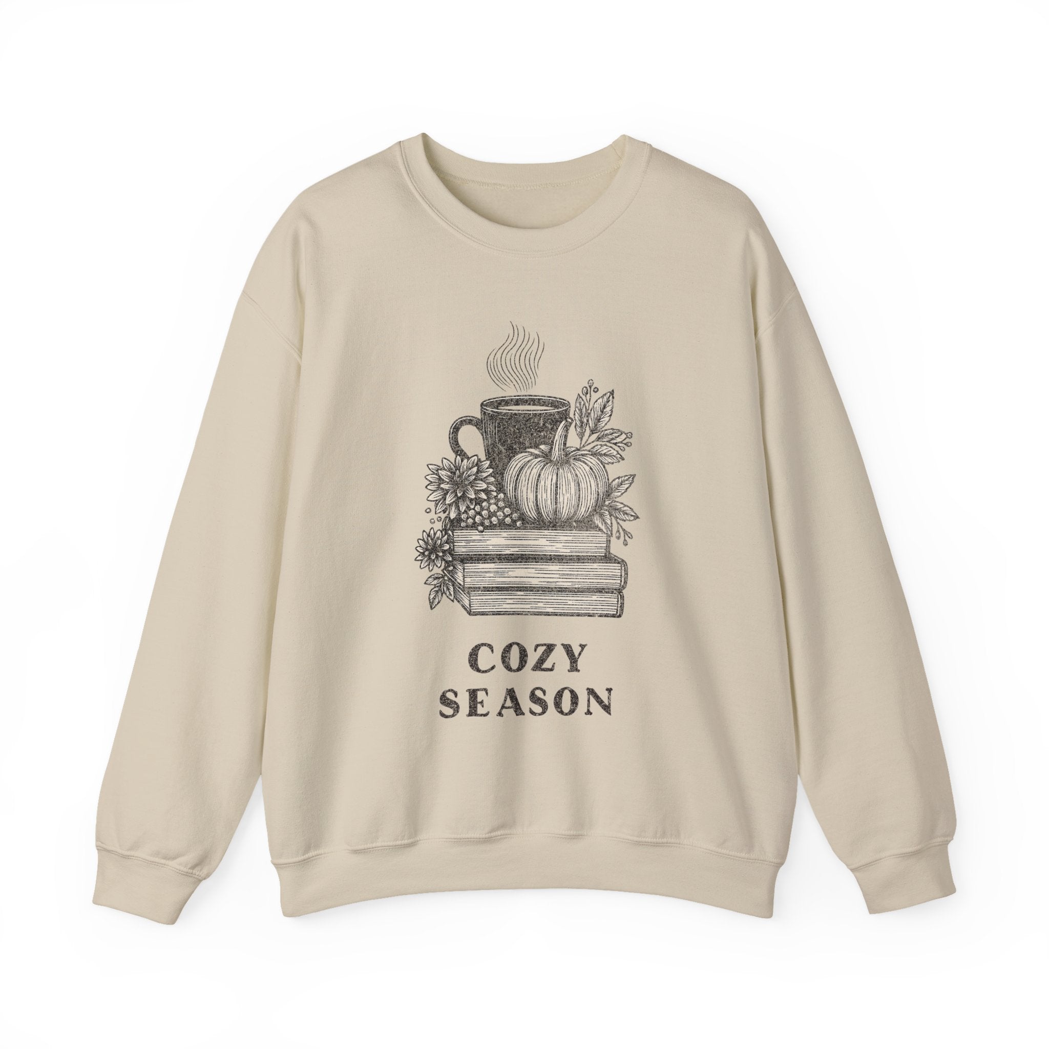 Cozy Season Sweatshirt, Vintage Reading Sweatshirt, Booklover Gift, Reader Gift, Librarian Sweatshirt, Bookworm Pullover, Bookish Crewneck