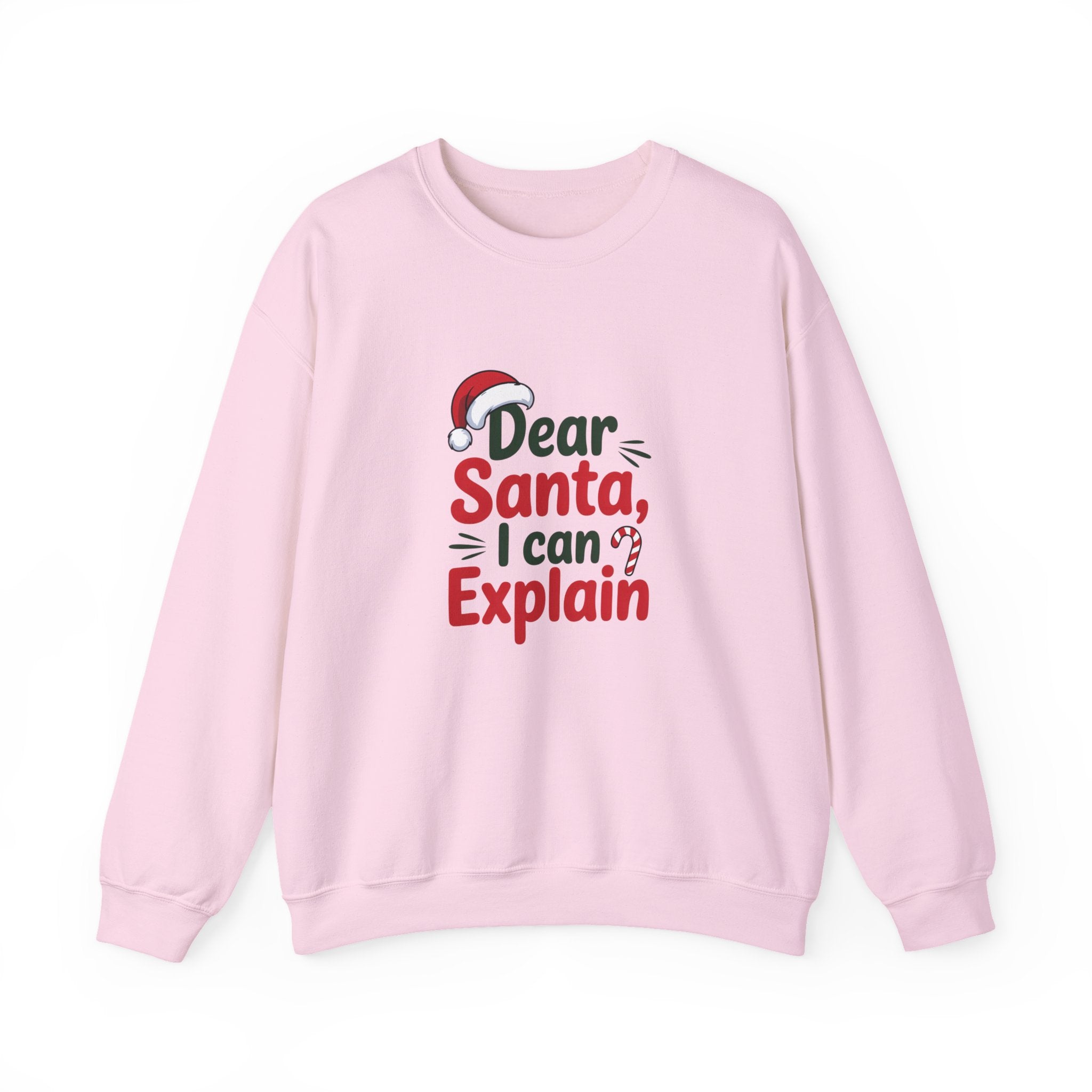 Dear Santa I Can Explain Sweatshirt,  Funny Santa Crewneck, Santa Lover Sweater, Christmas Woman Shirt, Holiday Woman Gift, Xmas Sweatshirt