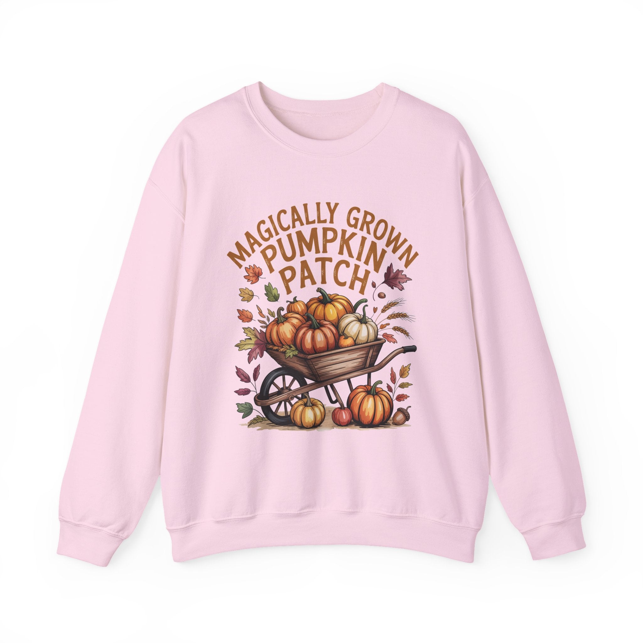 Magically Grown Pumpkin Patch Sweatshirt, Cozy Fall Sweatshirt, Autumn Pumpkin Lover Pullover, Vintage Fall Crewneck, Thanksgiving Shirt, Farmhouse Aesthetic