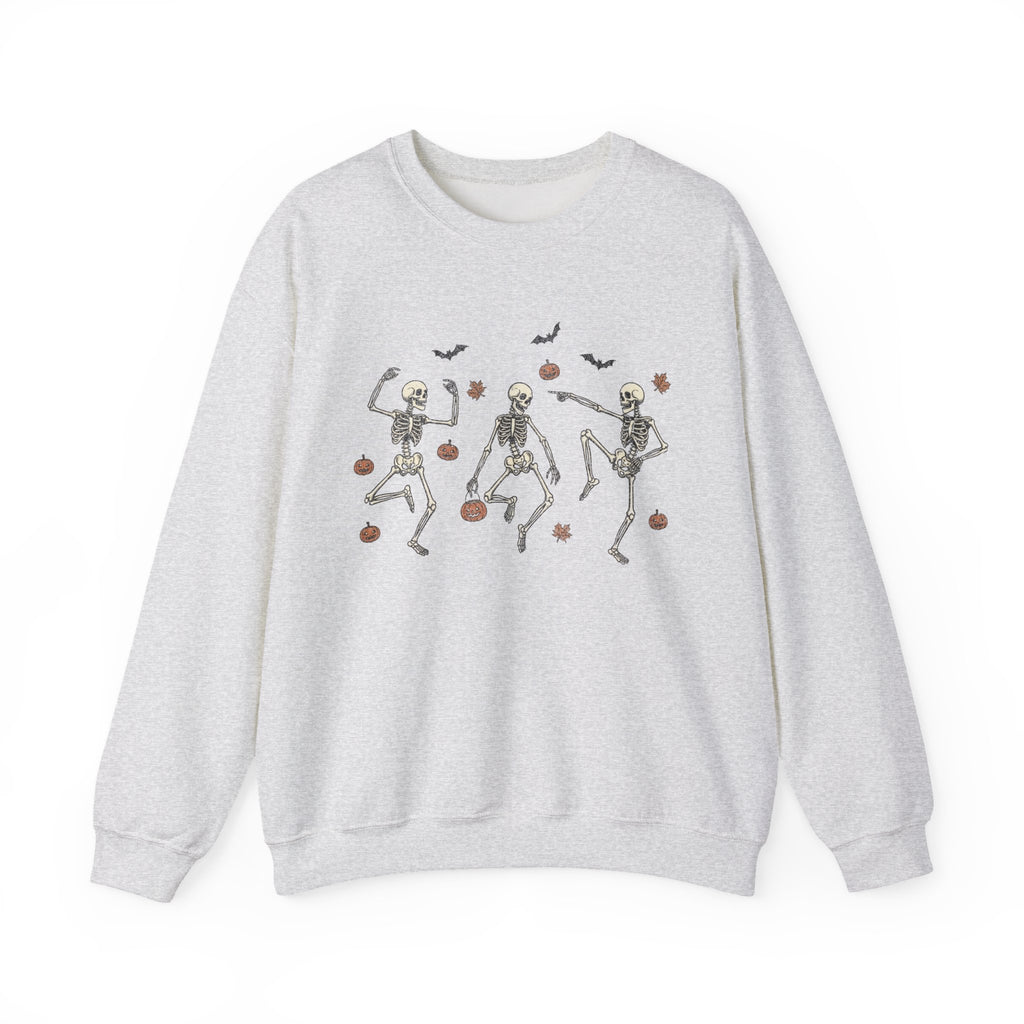Dancing Bones Crewneck – Fall's Favorite Undead Fit, Unisex Heavy Blend™ Crewneck Sweatshirt