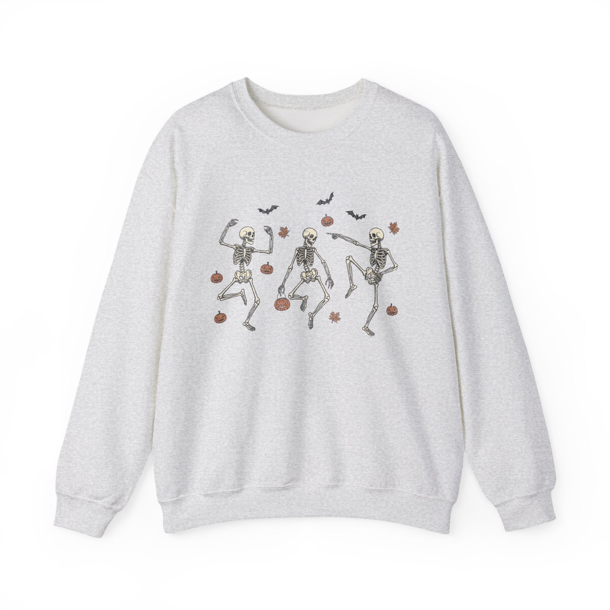 Dancing Bones Crewneck – Fall's Favorite Undead Fit, Unisex Heavy Blend™ Crewneck Sweatshirt