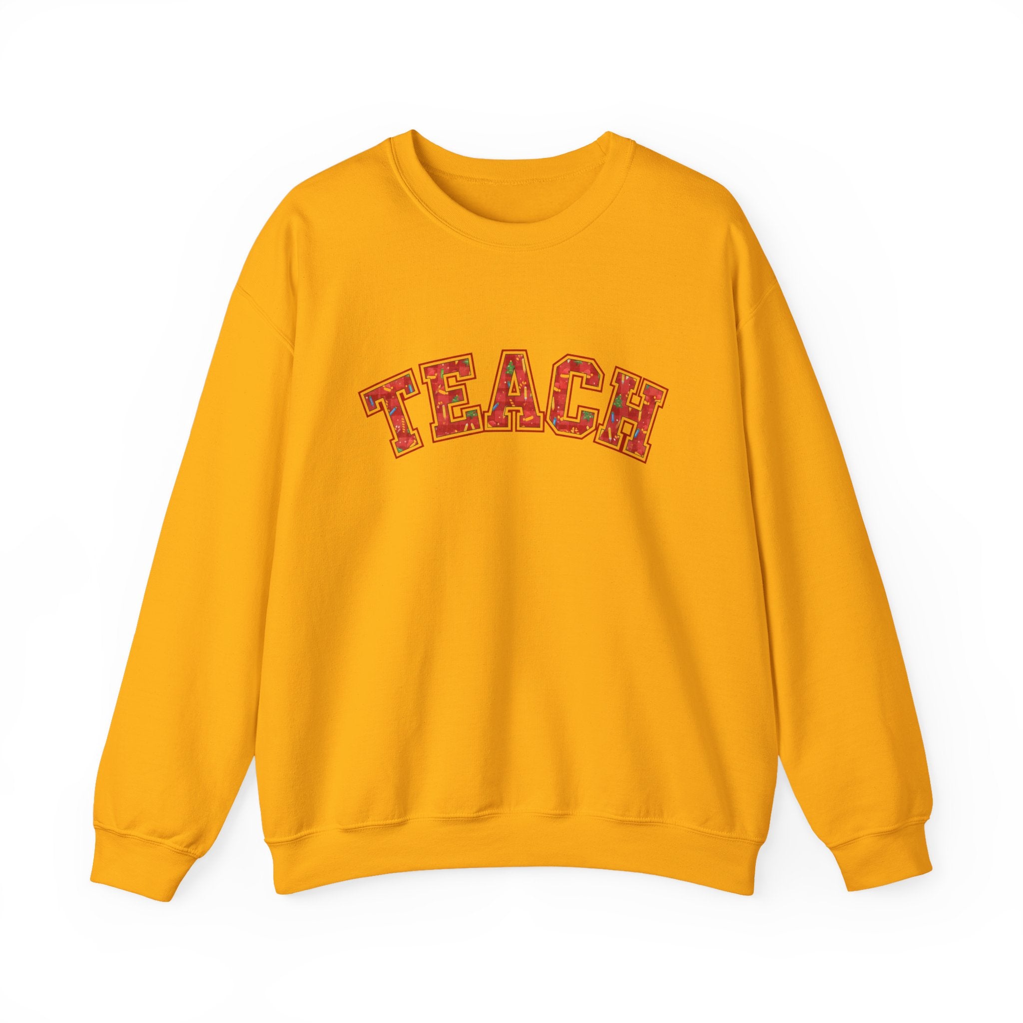 Thankful Teacher Sweatshirt, Teacher Christmas Crewneck, Holiday Teacher Shirt, Teacher Christmas Sweater, Teach Sweatshirt, Trendy Christmas Sweatshirt for Teacher, Cozy Teacher Gift