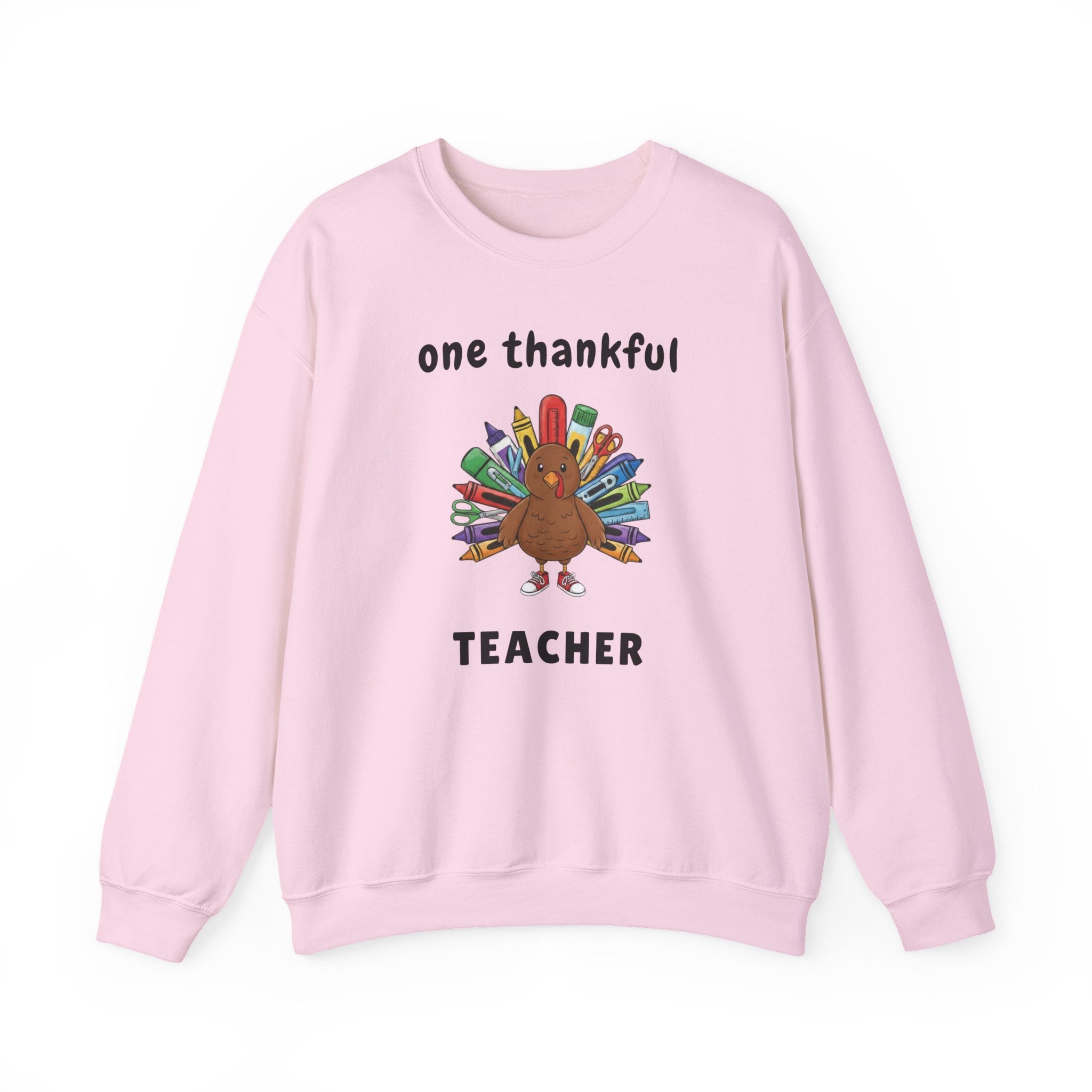 One Thankful Teacher Sweatshirt, Funny Turkey Crewneck, Thanksgiving Teacher Shirt, Fall Teacher Sweater, Cozy Teacher Gift, Autumn Sweatshirt