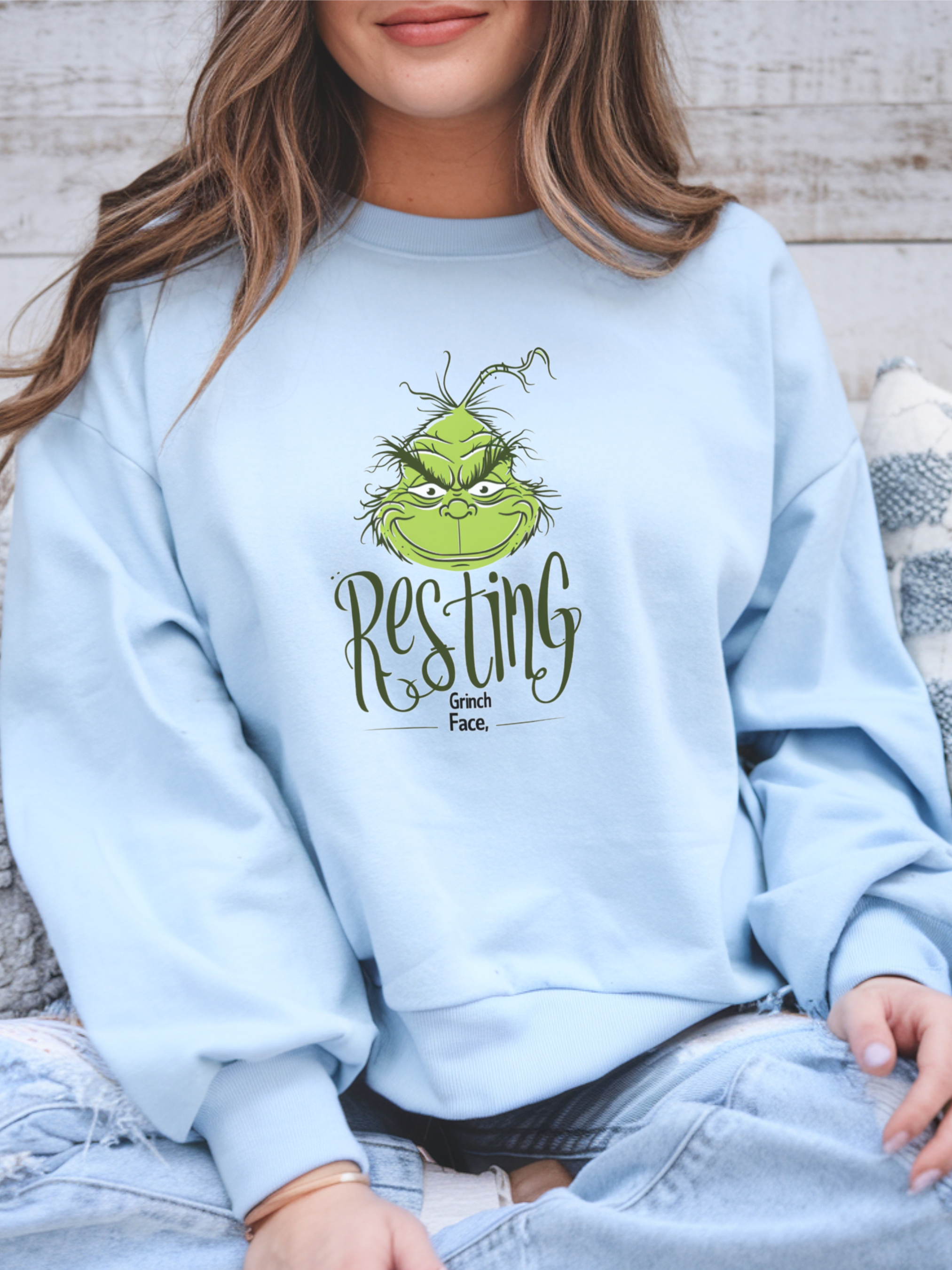 Copy of Grinch Face Sweatshirt, Grinch Face Crewneck, Grinchmas Sweater, Christmas Grinch Shirt, Christmas Funny Grinch Sweatshirt, Ew People Shirt