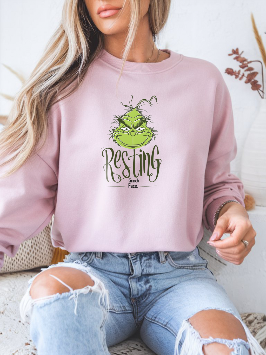 Copy of Grinch Face Sweatshirt, Grinch Face Crewneck, Grinchmas Sweater, Christmas Grinch Shirt, Christmas Funny Grinch Sweatshirt, Ew People Shirt