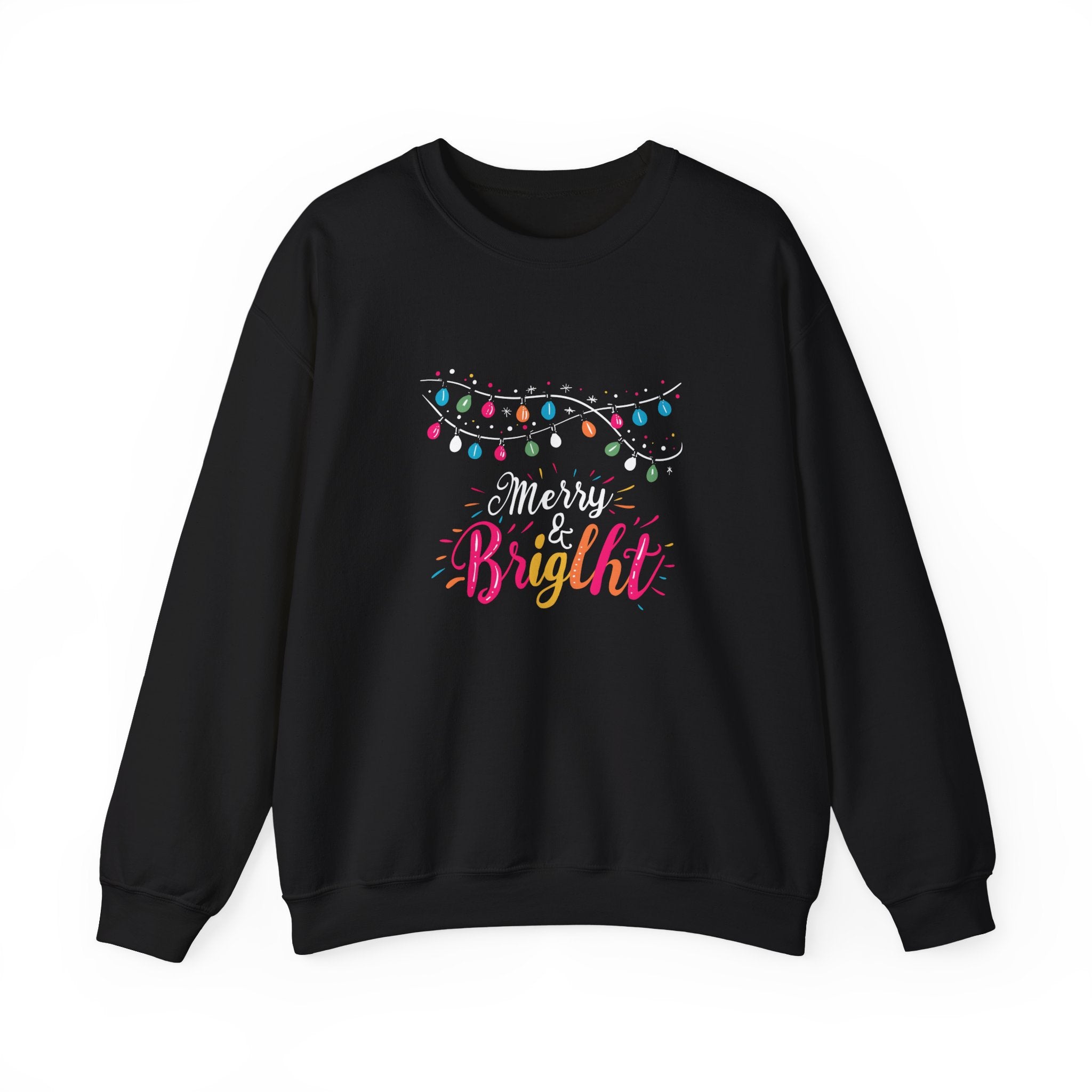 Merry and Bright Sweatshirt, Christmas Crewneck, Family Christmas Sweater, Christmas Shirt for Women, Merry Christmas Sweatshirt, Holiday Woman Gift
