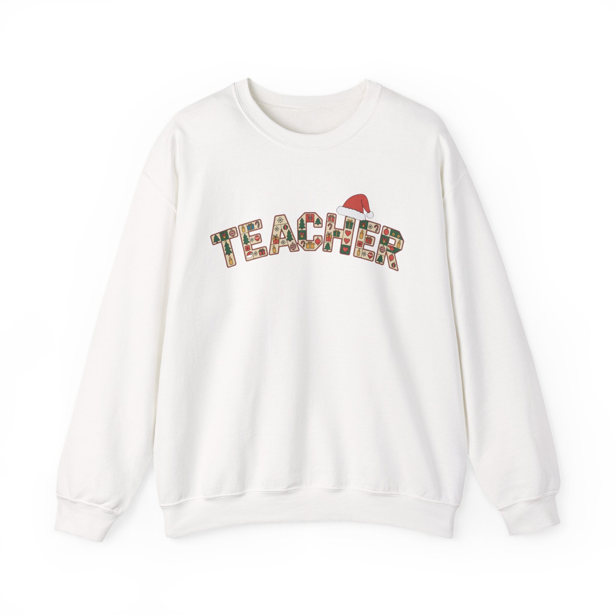 Merry Christmas Teacher Sweatshirt, Christmas Teachers Crewneck, Holly Jolly Teacher Xmas Sweater, Teacher Party Shirt, Gift For Teacher