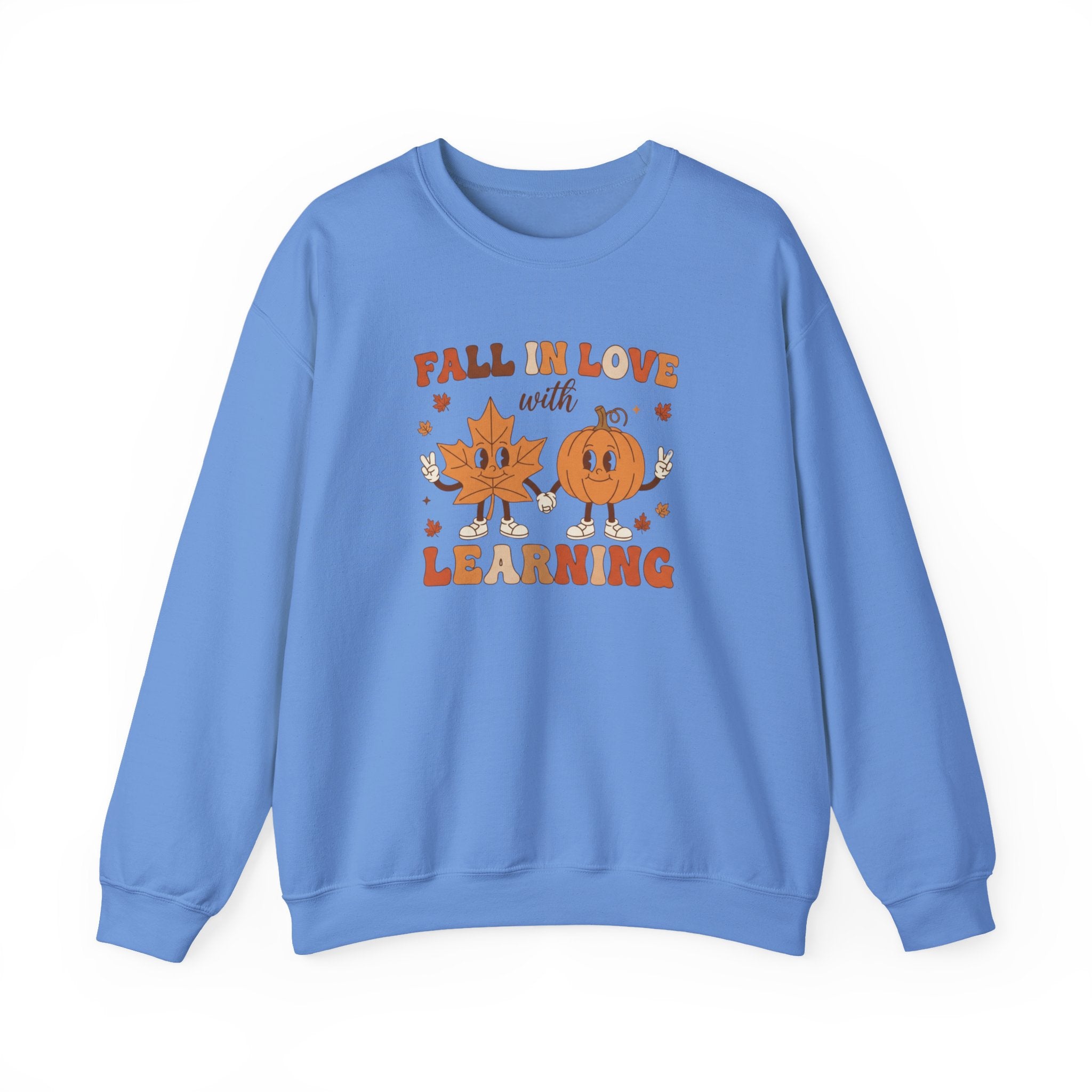 Groovy Teacher Sweatshirt, Teacher Fall Crewneck, Fall In Love With Learning Teacher Sweater, Trick or Teach Teacher, Thanksgiving Teacher Shirt