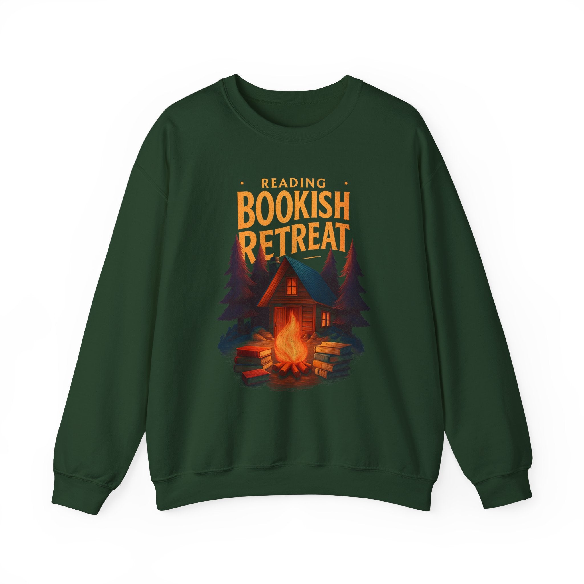 Reading Retreat Sweatshirt, Fall Bookish Crewneck, Gift For Book Lover, Autumn Cozy Readers Hoodie, Retro Fall Sweatshirt
