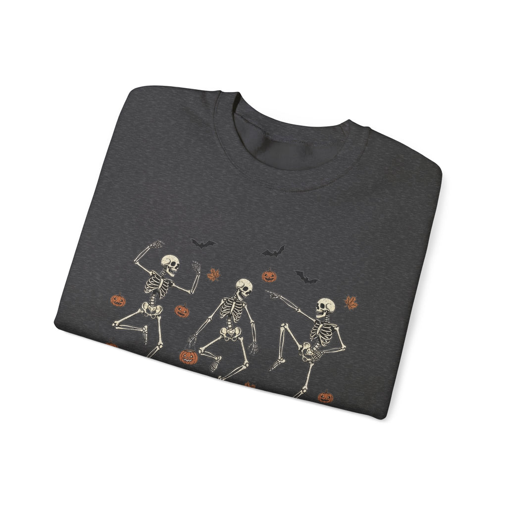 Dancing Bones Crewneck – Fall's Favorite Undead Fit, Unisex Heavy Blend™ Crewneck Sweatshirt