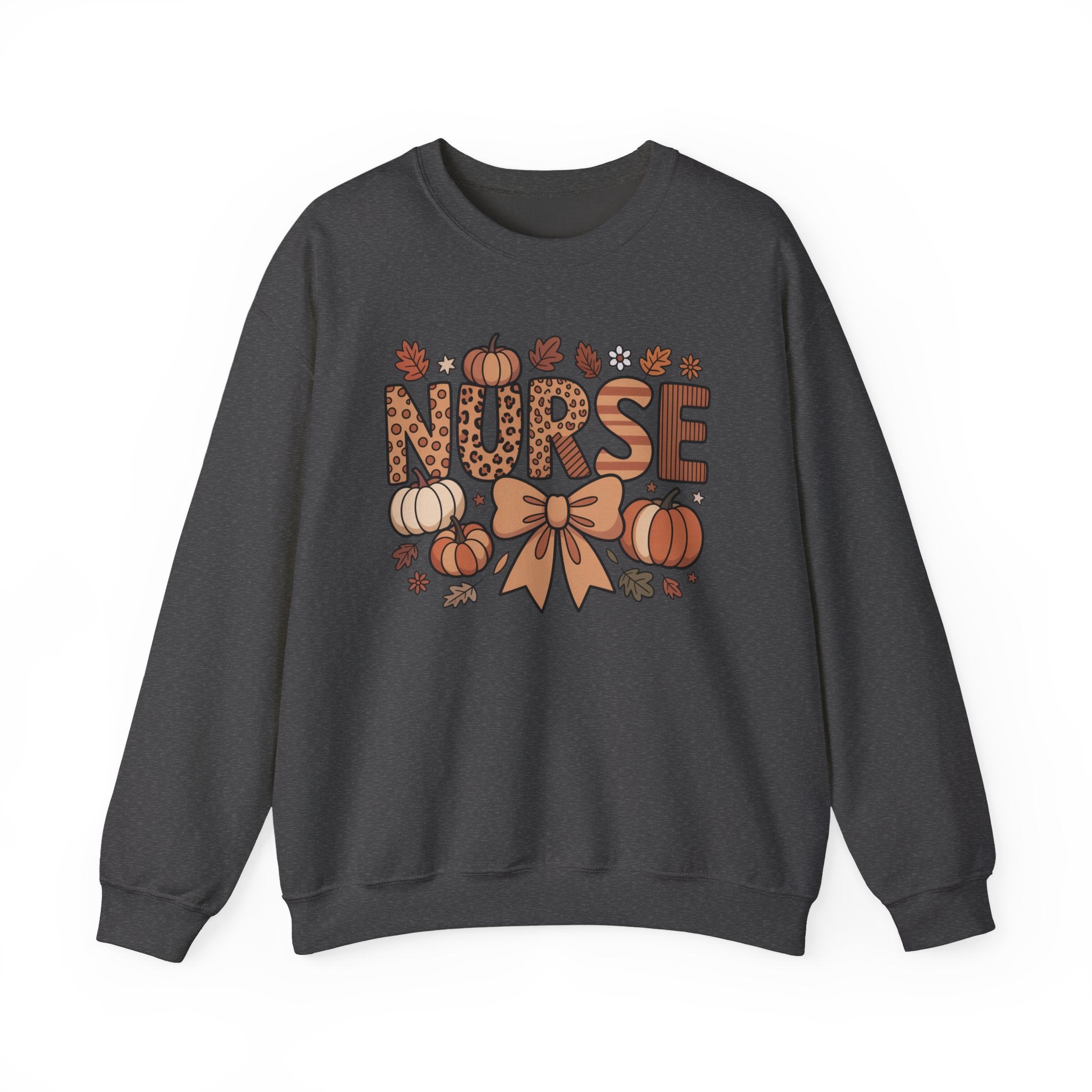 Fall Nurse Sweatshirt, Retro Nurse Coquette Bow Crewneck, Fall Nurse Sweater, Nurse Pumpkin Hoodie, Gift for Nurse