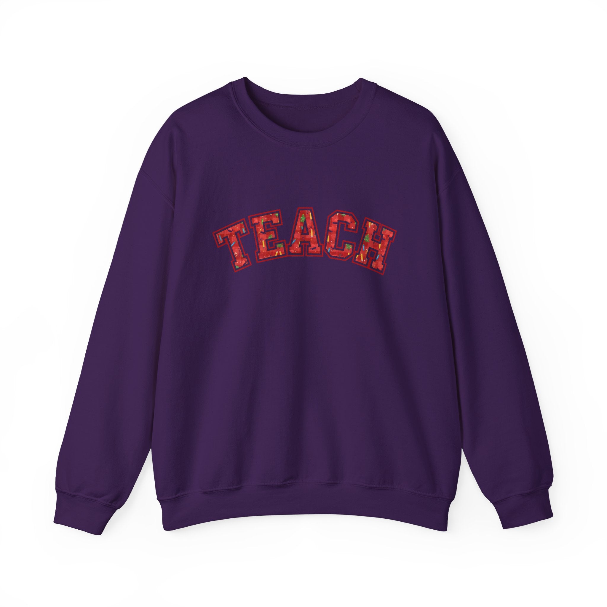 Thankful Teacher Sweatshirt, Teacher Christmas Crewneck, Holiday Teacher Shirt, Teacher Christmas Sweater, Teach Sweatshirt, Trendy Christmas Sweatshirt for Teacher, Cozy Teacher Gift