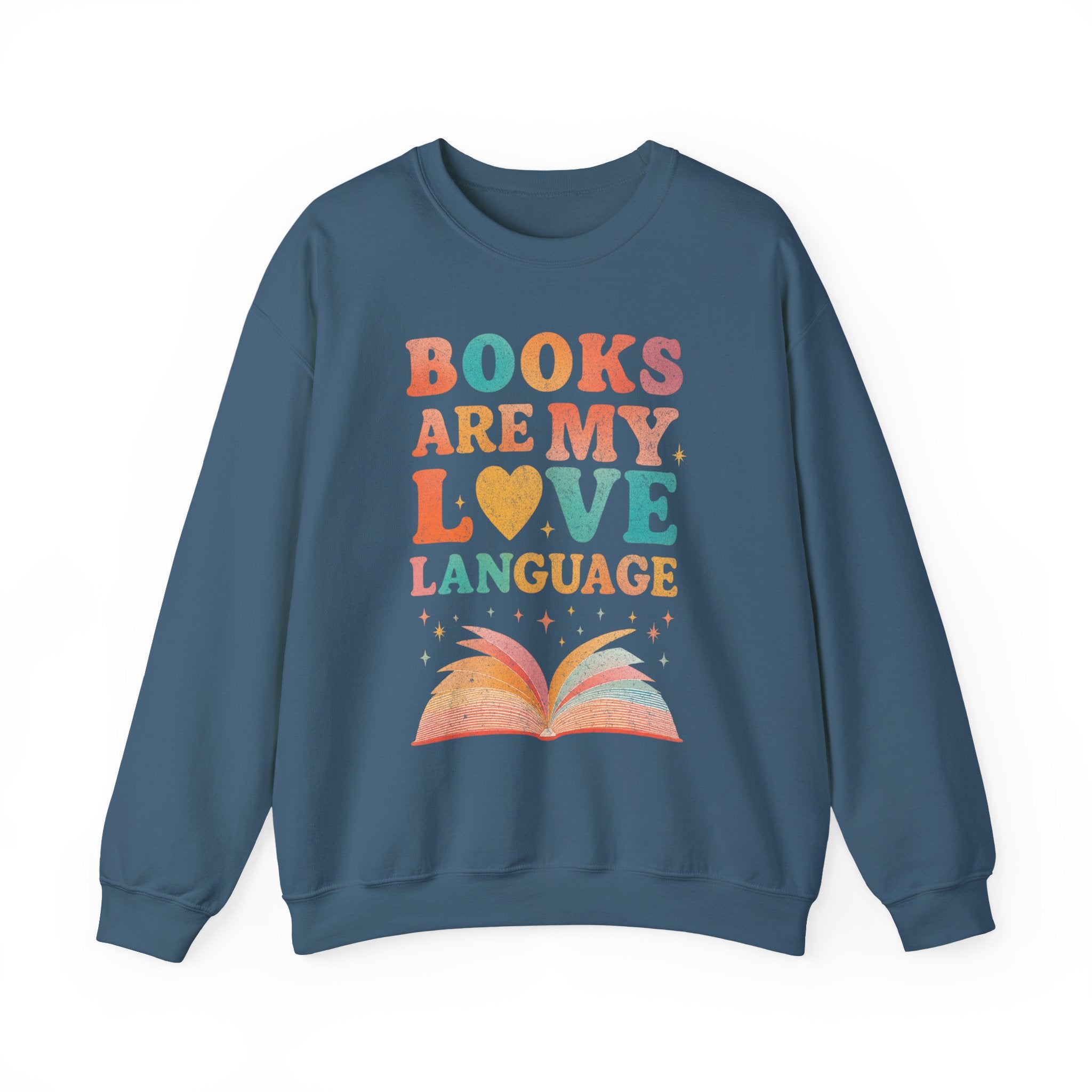 Books Are My Love Language Sweatshirt, Vintage Reading Sweatshirt, Booklover Gift, Reader Gift, Librarian Sweatshirt, Bookworm Pullover, Bookish Crewneck