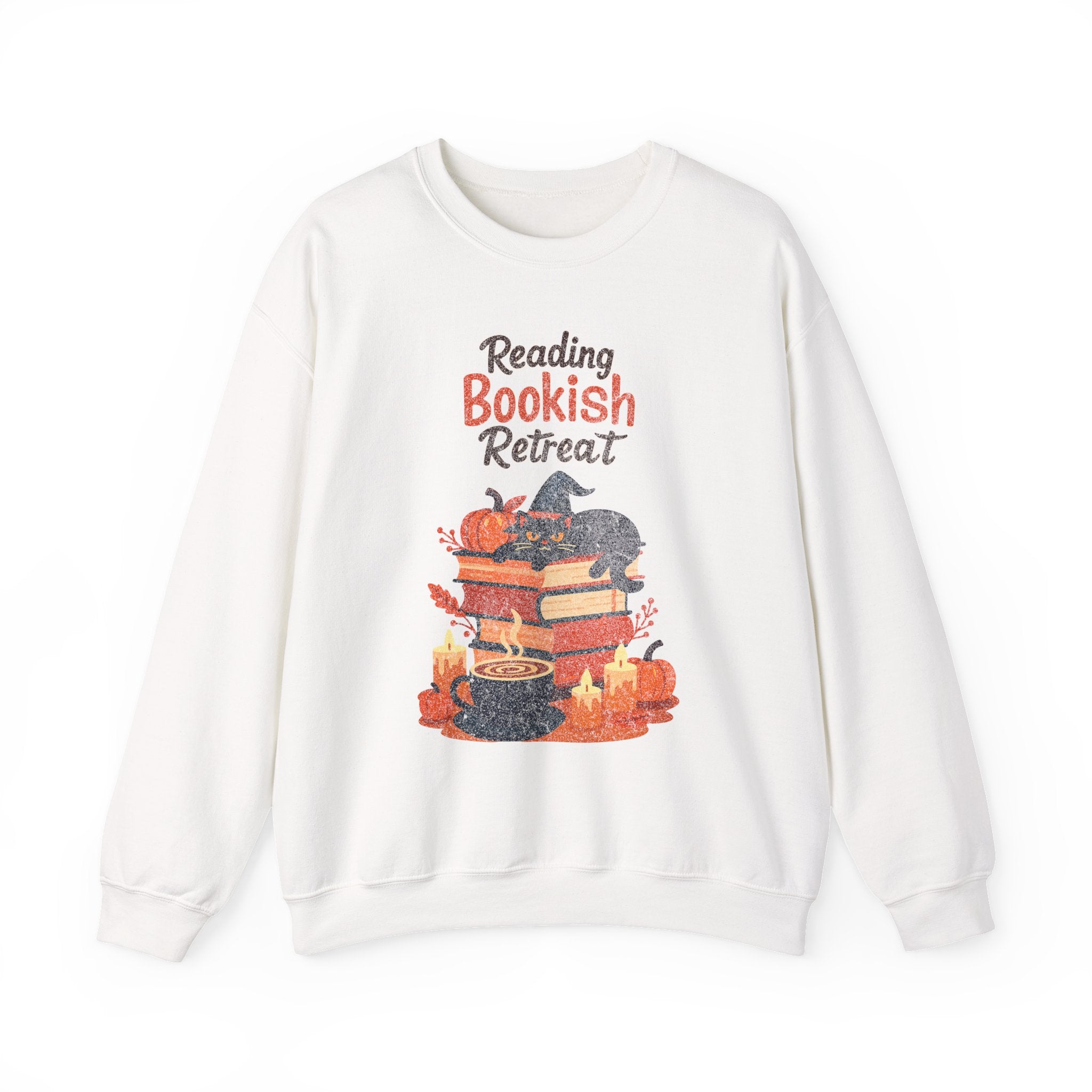 Reading Bookish Retreat Vintage Sweatshirt, Vintage Reading Sweatshirt, Booklover Gift, Reader Gift, Librarian Sweatshirt, Bookworm Pullover, Bookish Crewneck