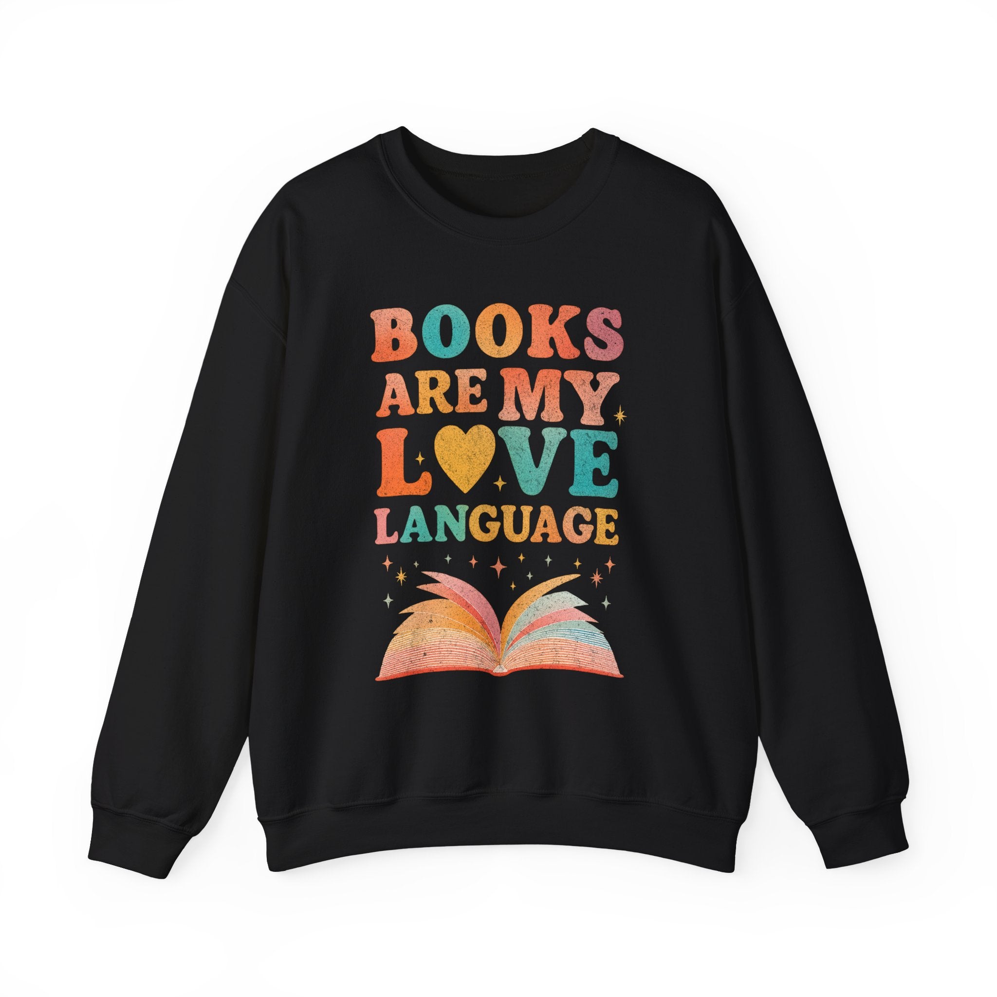 Books Are My Love Language Sweatshirt, Vintage Reading Sweatshirt, Booklover Gift, Reader Gift, Librarian Sweatshirt, Bookworm Pullover, Bookish Crewneck