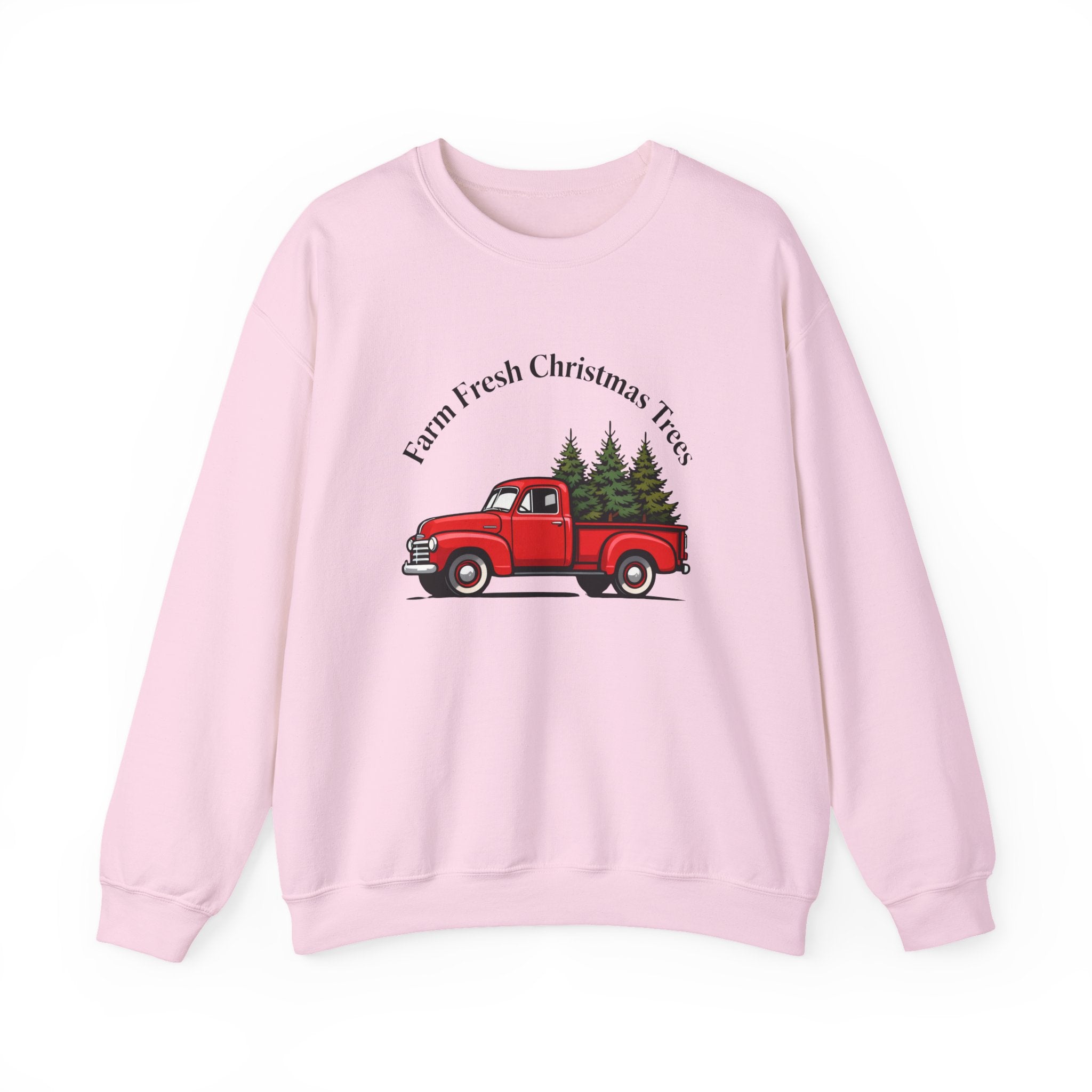 Farm Fresh Christmas Tree Sweatshirt, Christmas Crewneck for Women, Christmas Tree Shirt, Woman's Holiday Sweatshirt, Women's Xmas Tee