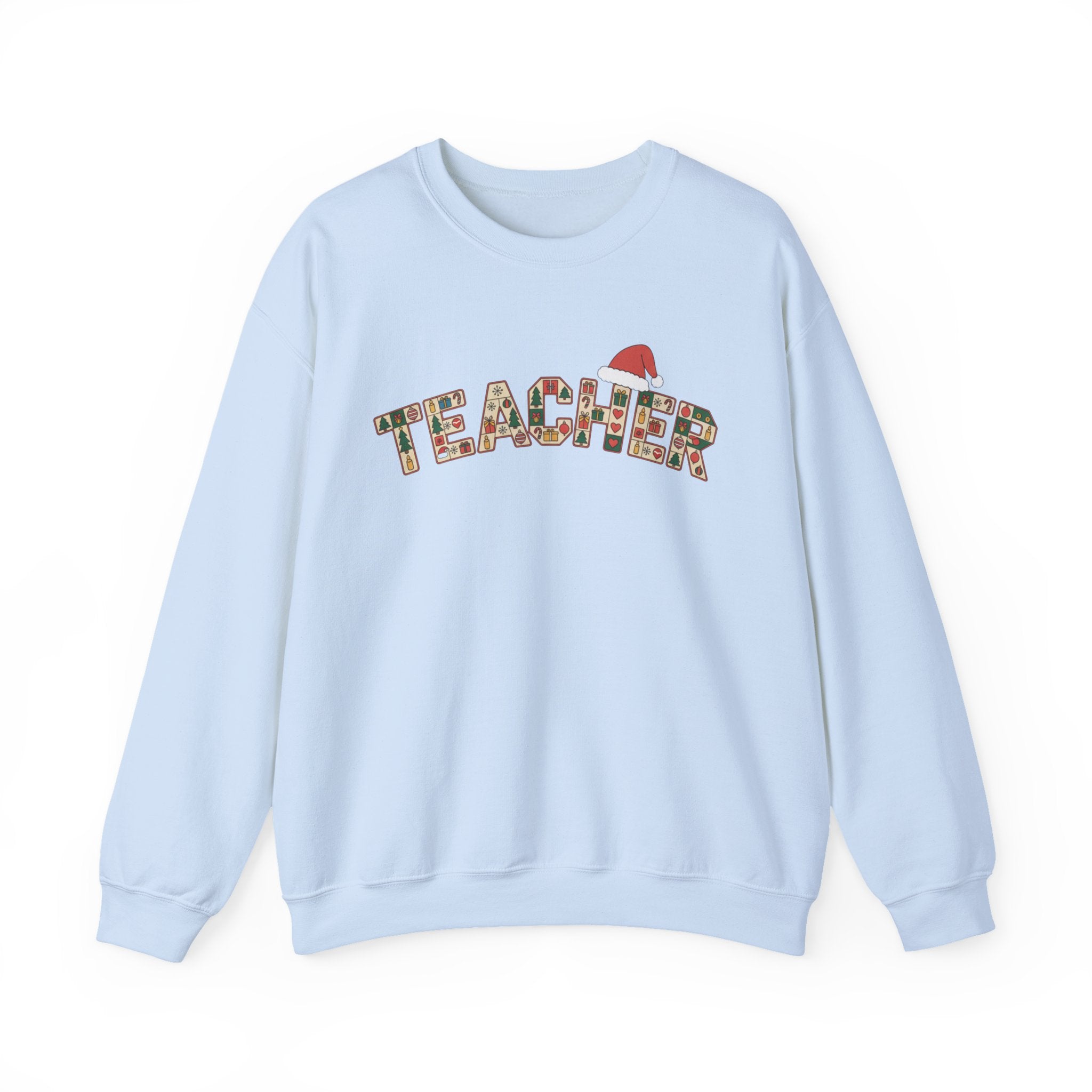 Merry Christmas Teacher Sweatshirt, Christmas Teachers Crewneck, Holly Jolly Teacher Xmas Sweater, Teacher Party Shirt, Gift For Teacher