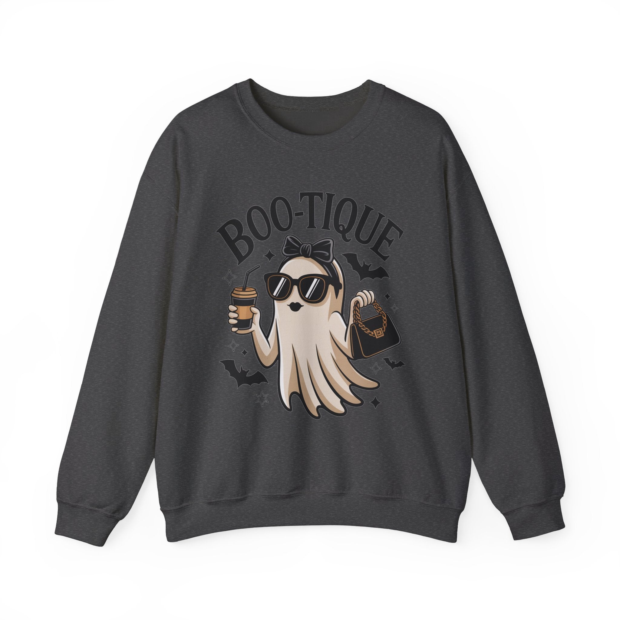 Boo-tique Ghost Sweatshirt, Funny Halloween Sweatshirt, Boujee Ghost Pullover, Spooky Season Crewneck, Glam Halloween Shirt, Fall Coffee Lover Sweatshirt