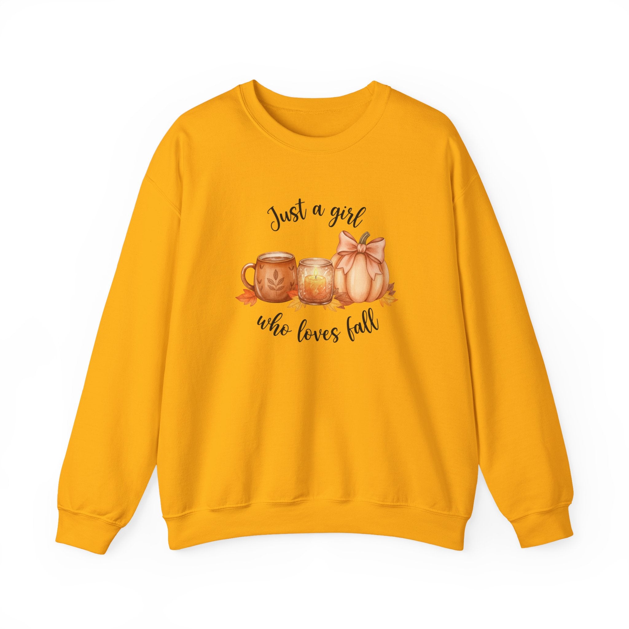 Just a Girl Who Loves Fall Sweatshirt, Fall Woman Sweater,Cozy Pumpkin Crewneck, Cozy Season Shirt,Fall Gift, Fall Season Sweater, Fall Woman Shirt,Pumpkin Shirt