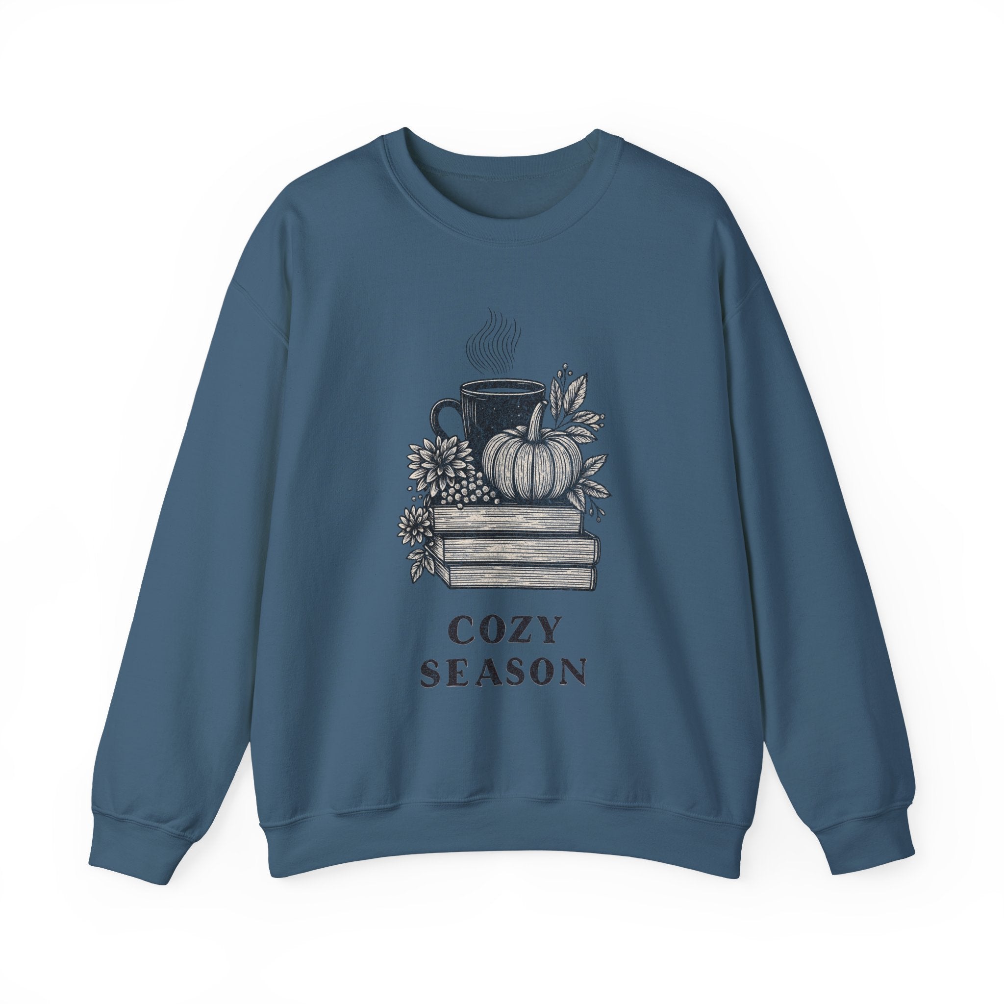 Cozy Season Sweatshirt, Vintage Reading Sweatshirt, Booklover Gift, Reader Gift, Librarian Sweatshirt, Bookworm Pullover, Bookish Crewneck
