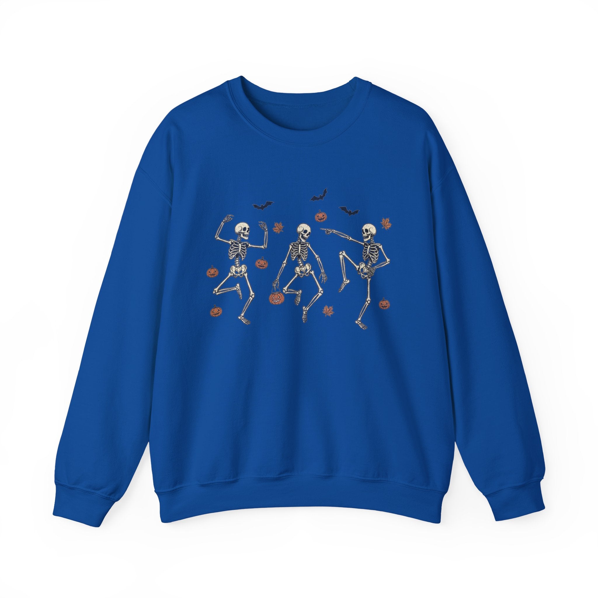 Dancing Bones Crewneck – Fall's Favorite Undead Fit, Unisex Heavy Blend™ Crewneck Sweatshirt