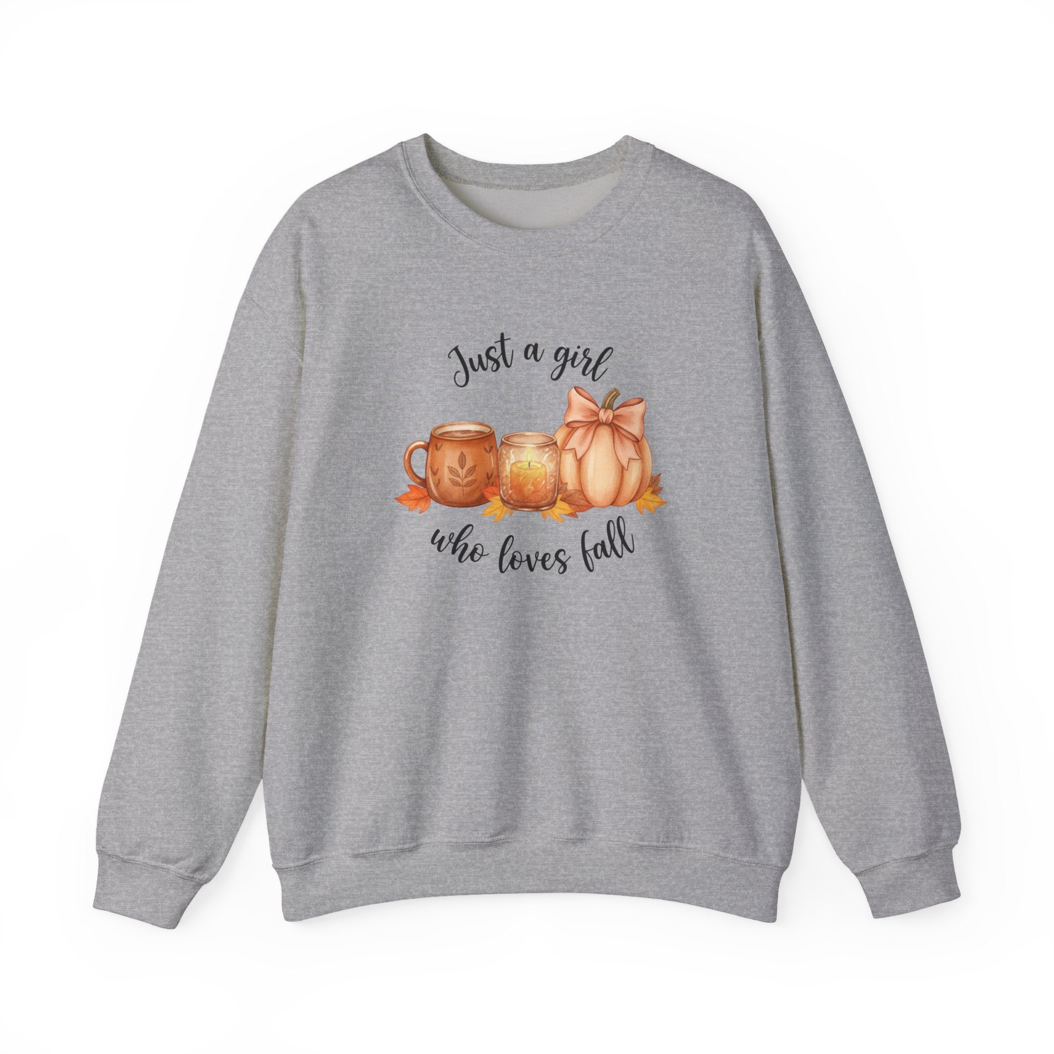 Just a Girl Who Loves Fall Sweatshirt, Fall Woman Sweater,Cozy Pumpkin Crewneck, Cozy Season Shirt,Fall Gift, Fall Season Sweater, Fall Woman Shirt,Pumpkin Shirt