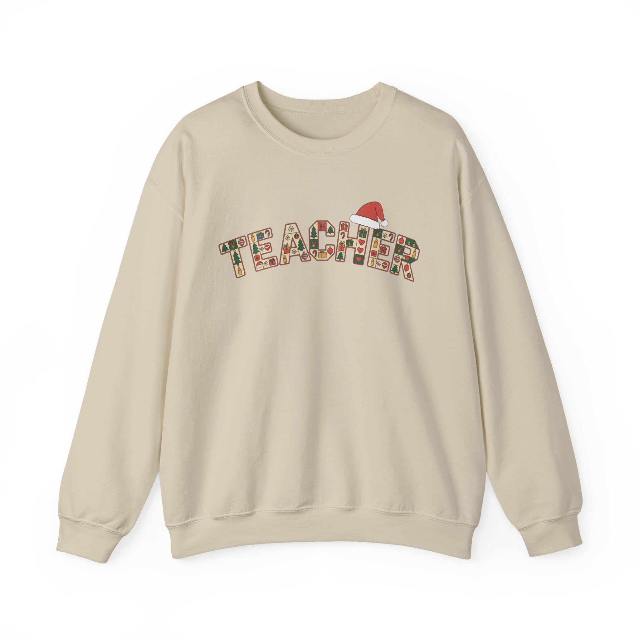 Merry Christmas Teacher Sweatshirt, Christmas Teachers Crewneck, Holly Jolly Teacher Xmas Sweater, Teacher Party Shirt, Gift For Teacher
