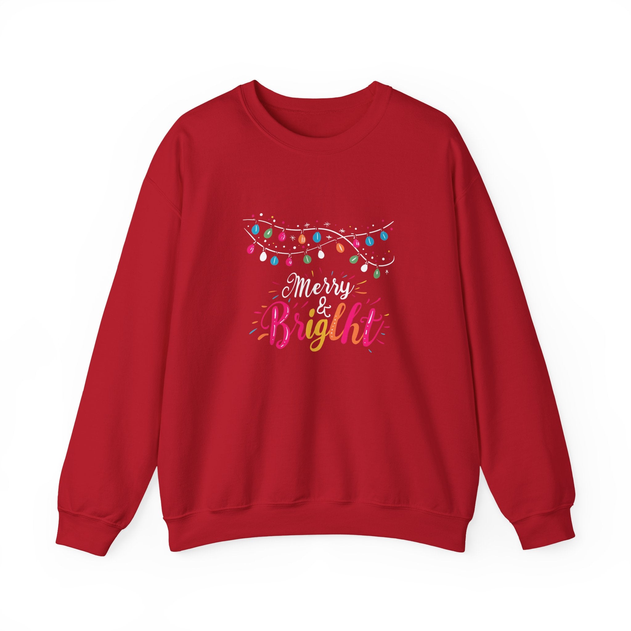 Merry and Bright Sweatshirt, Christmas Crewneck, Family Christmas Sweater, Christmas Shirt for Women, Merry Christmas Sweatshirt, Holiday Woman Gift