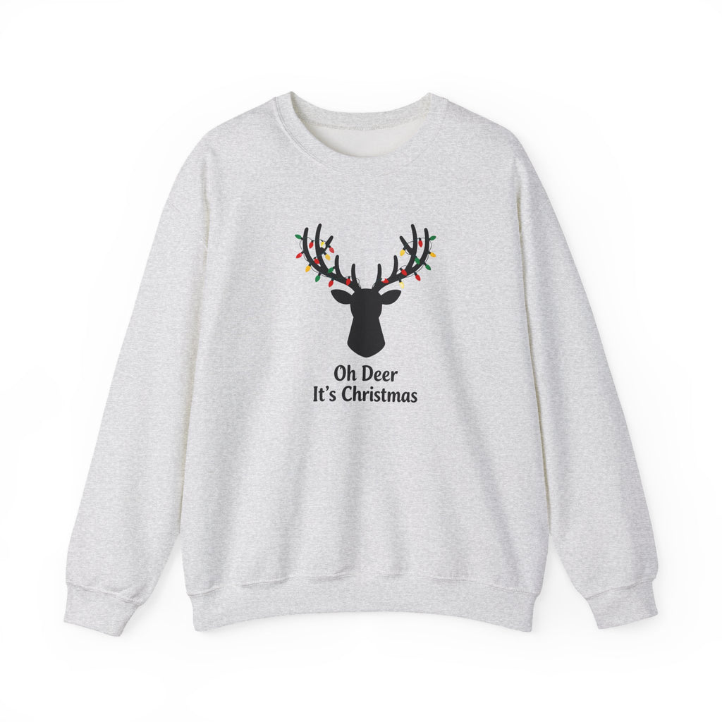 Oh Dear Christmas Sweatshirt, Deer Christmas Crewneck, Cute Christmas Woman Sweater, Christmas Gift Sweater, Holiday Shirt, Xmas Sweatshirt