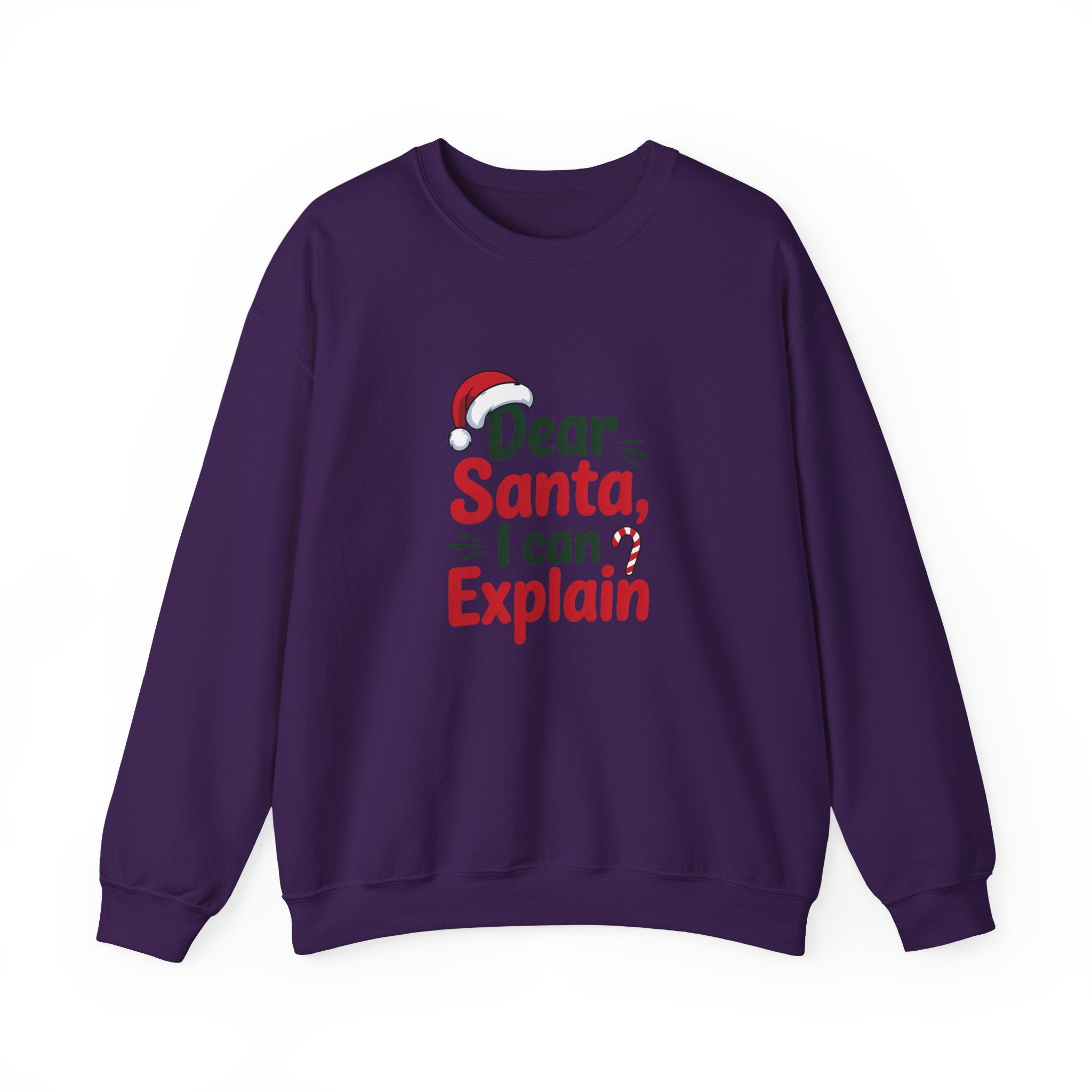 Dear Santa I Can Explain Sweatshirt,  Funny Santa Crewneck, Santa Lover Sweater, Christmas Woman Shirt, Holiday Woman Gift, Xmas Sweatshirt