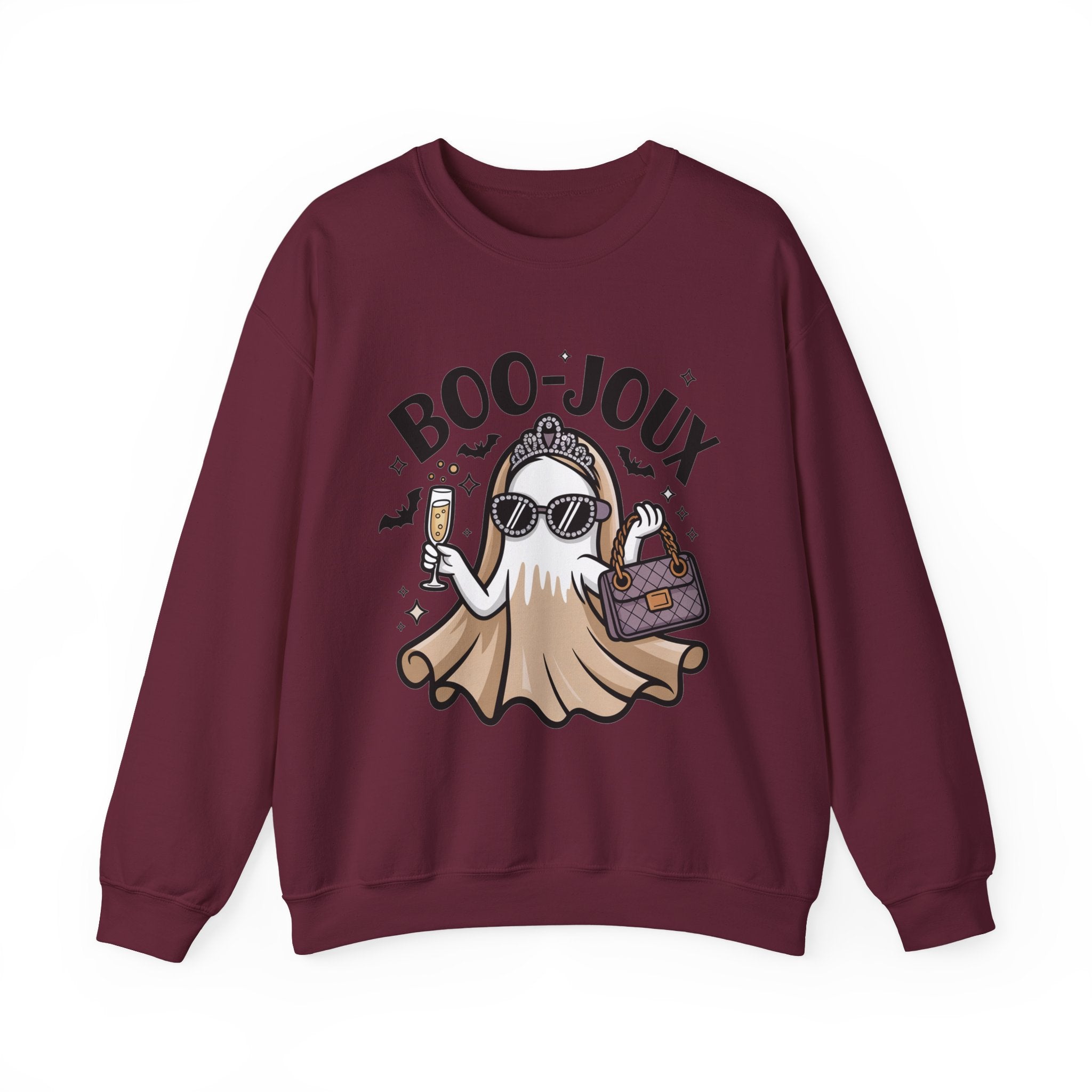 Boo-joux Ghost Sweatshirt, Funny Halloween Sweatshirt, Boujee Ghost Pullover, Spooky Season Crewneck, Glam Ghost Shirt, Fall Party Sweatshirt