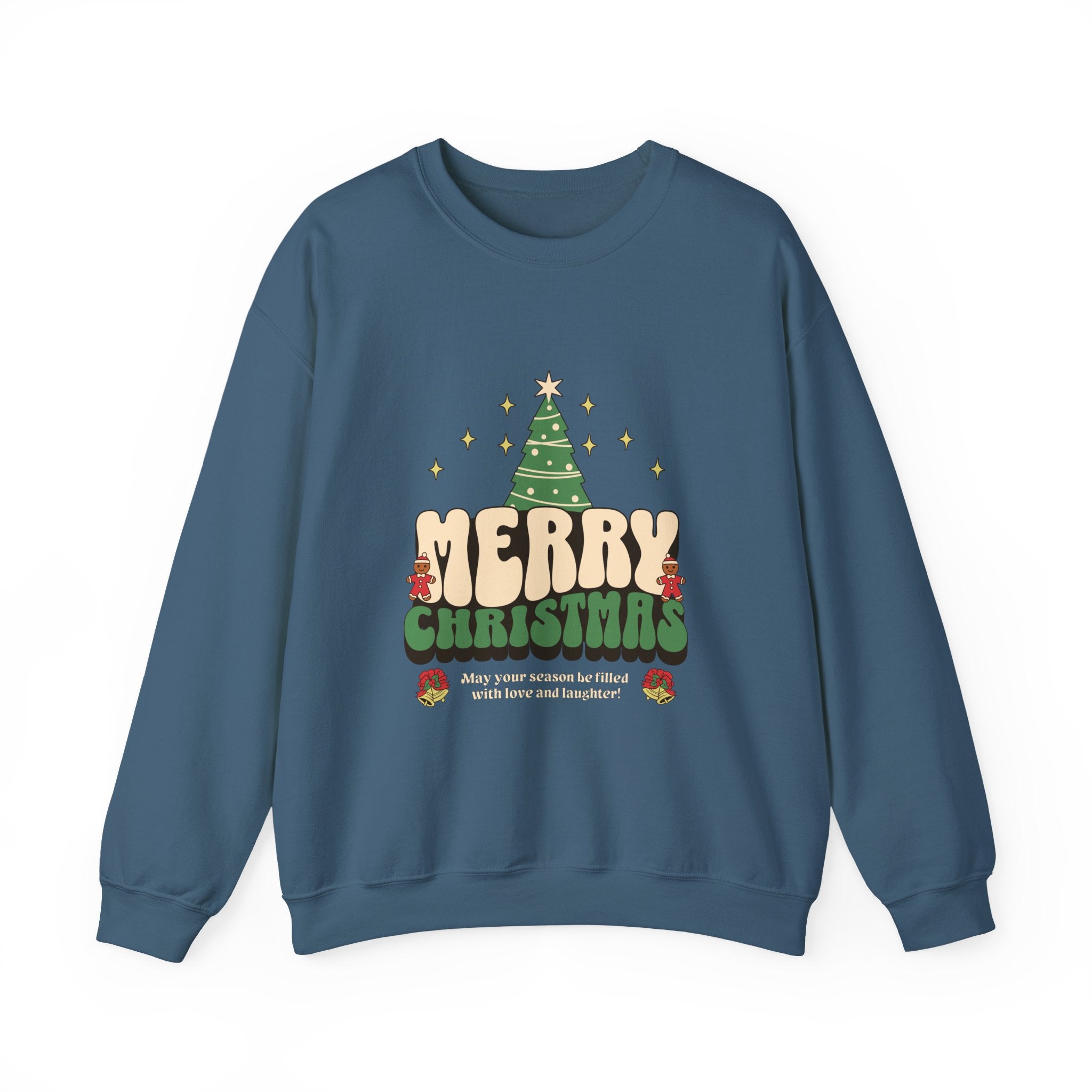 Merry Christmas Sweatshirt, Retro Christmas Tree Sweatshirt, Vintage Holiday Pullover, Cozy Winter Crewneck, Xmas Gift for Her, Festive Retro Shirt