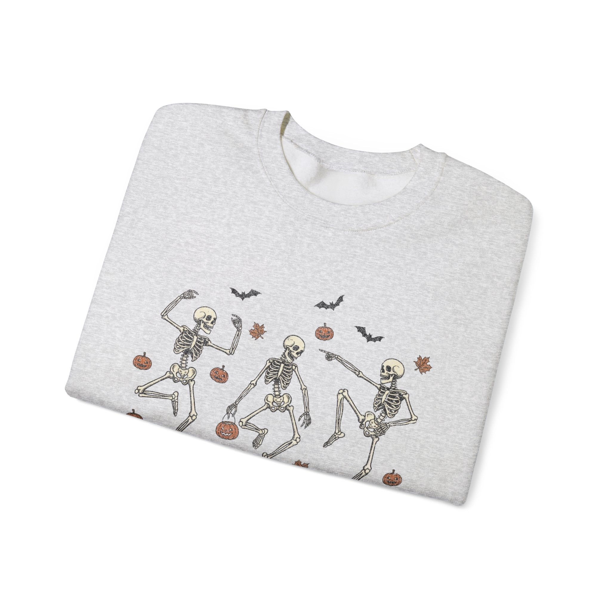Dancing Bones Crewneck – Fall's Favorite Undead Fit, Unisex Heavy Blend™ Crewneck Sweatshirt