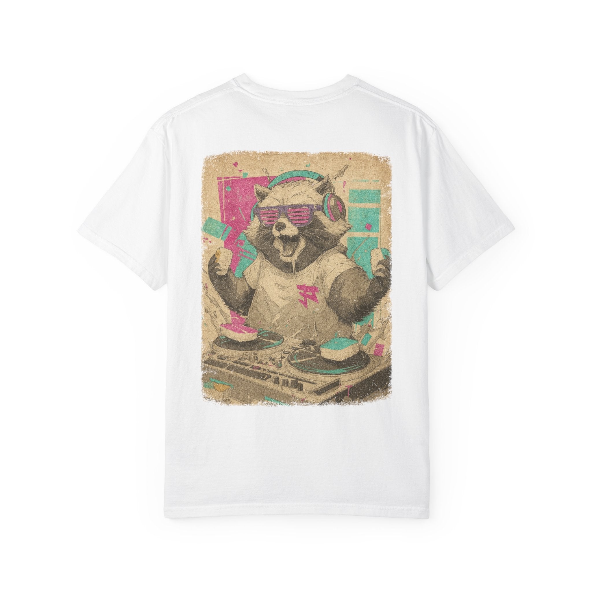 DJ Raccoon Graphic T-Shirt, Unisex Concert Tee, Music Lover Gift, Party Outfit, Fun Festival Shirt