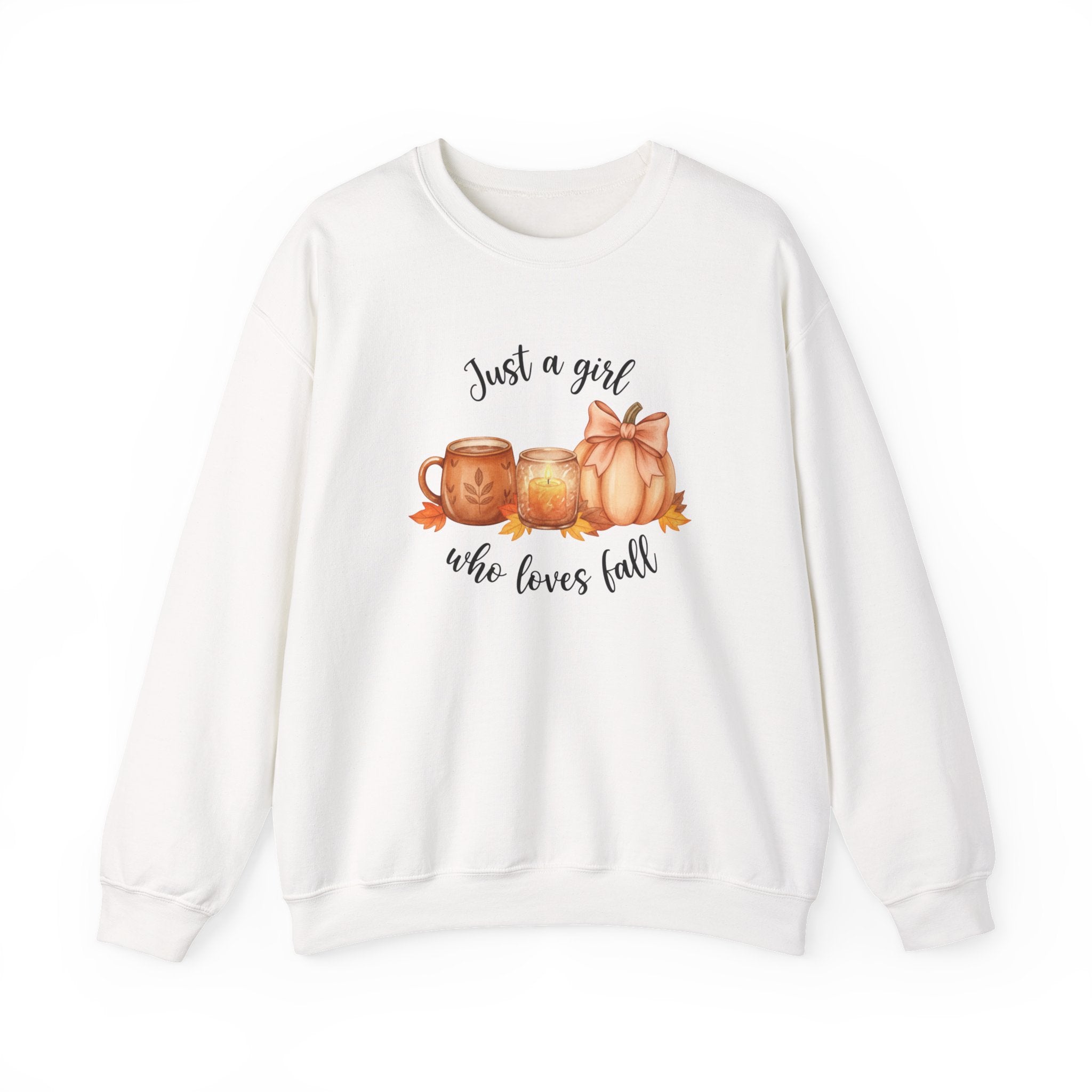 Just a Girl Who Loves Fall Sweatshirt, Fall Woman Sweater,Cozy Pumpkin Crewneck, Cozy Season Shirt,Fall Gift, Fall Season Sweater, Fall Woman Shirt,Pumpkin Shirt