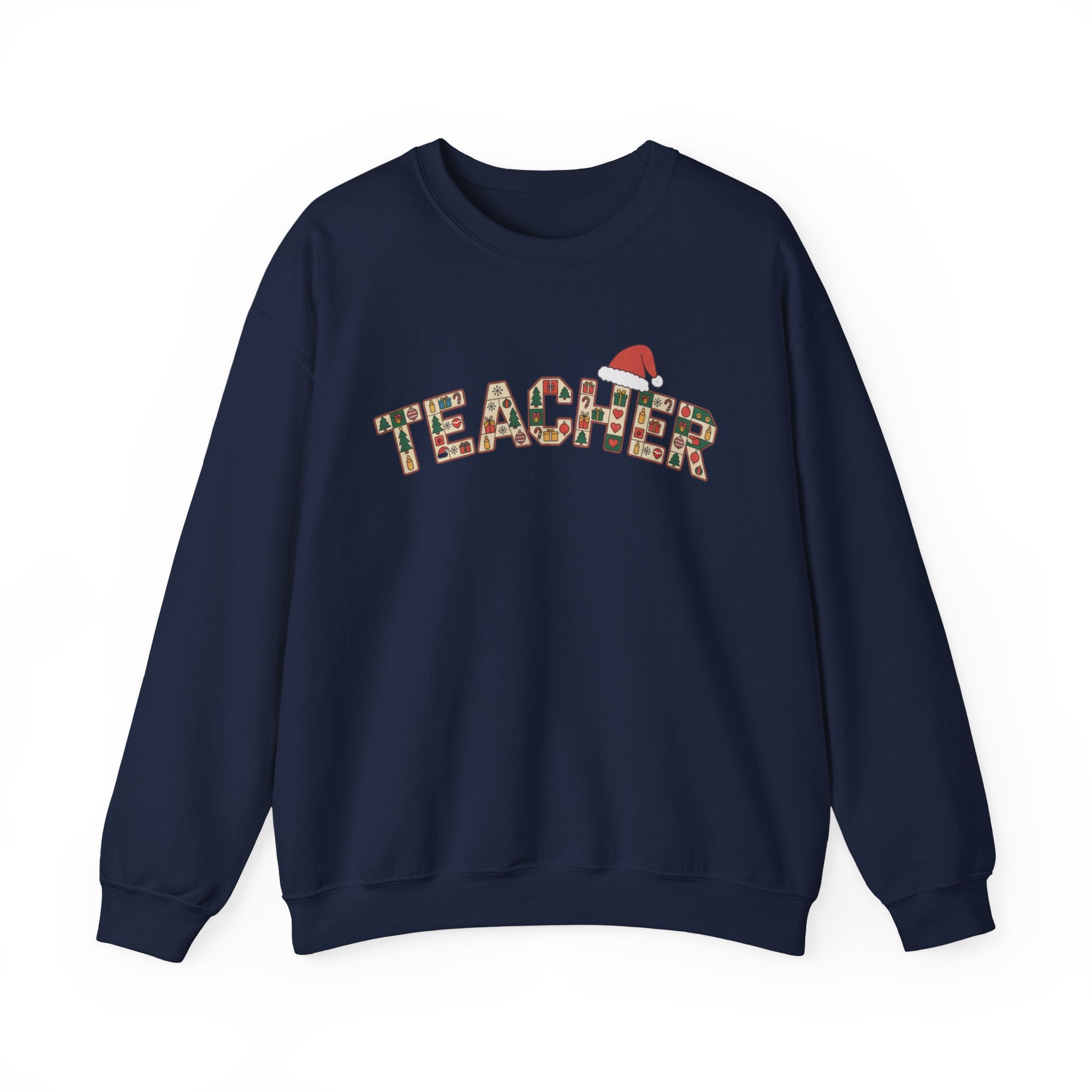 Merry Christmas Teacher Sweatshirt, Christmas Teachers Crewneck, Holly Jolly Teacher Xmas Sweater, Teacher Party Shirt, Gift For Teacher