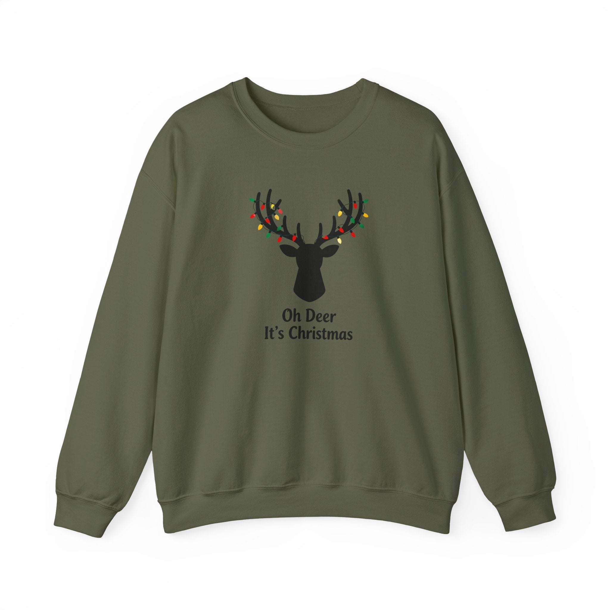 Oh Dear Christmas Sweatshirt, Deer Christmas Crewneck, Cute Christmas Woman Sweater, Christmas Gift Sweater, Holiday Shirt, Xmas Sweatshirt