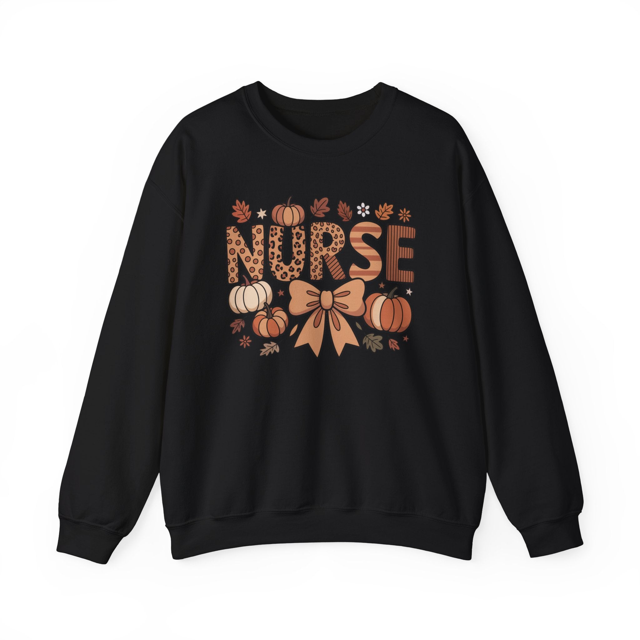 Fall Nurse Sweatshirt, Retro Nurse Coquette Bow Crewneck, Fall Nurse Sweater, Nurse Pumpkin Hoodie, Gift for Nurse