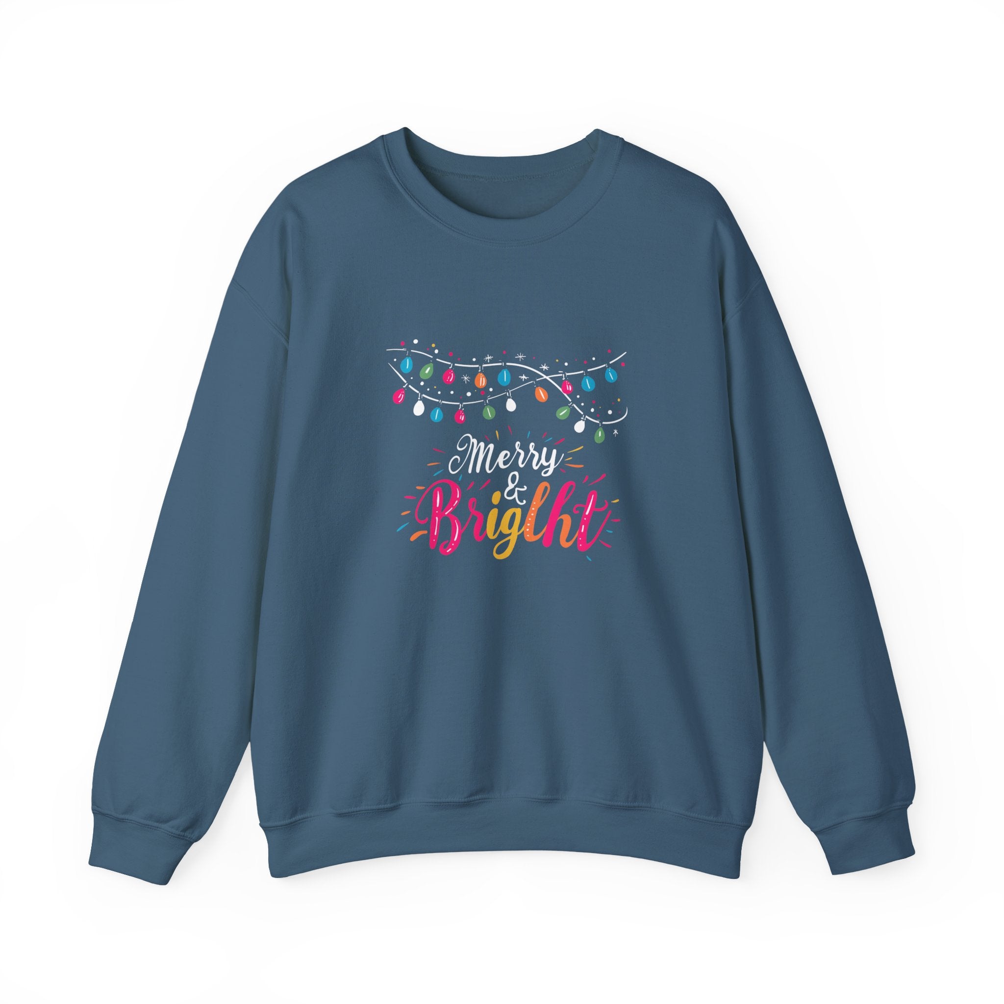 Merry and Bright Sweatshirt, Christmas Crewneck, Family Christmas Sweater, Christmas Shirt for Women, Merry Christmas Sweatshirt, Holiday Woman Gift
