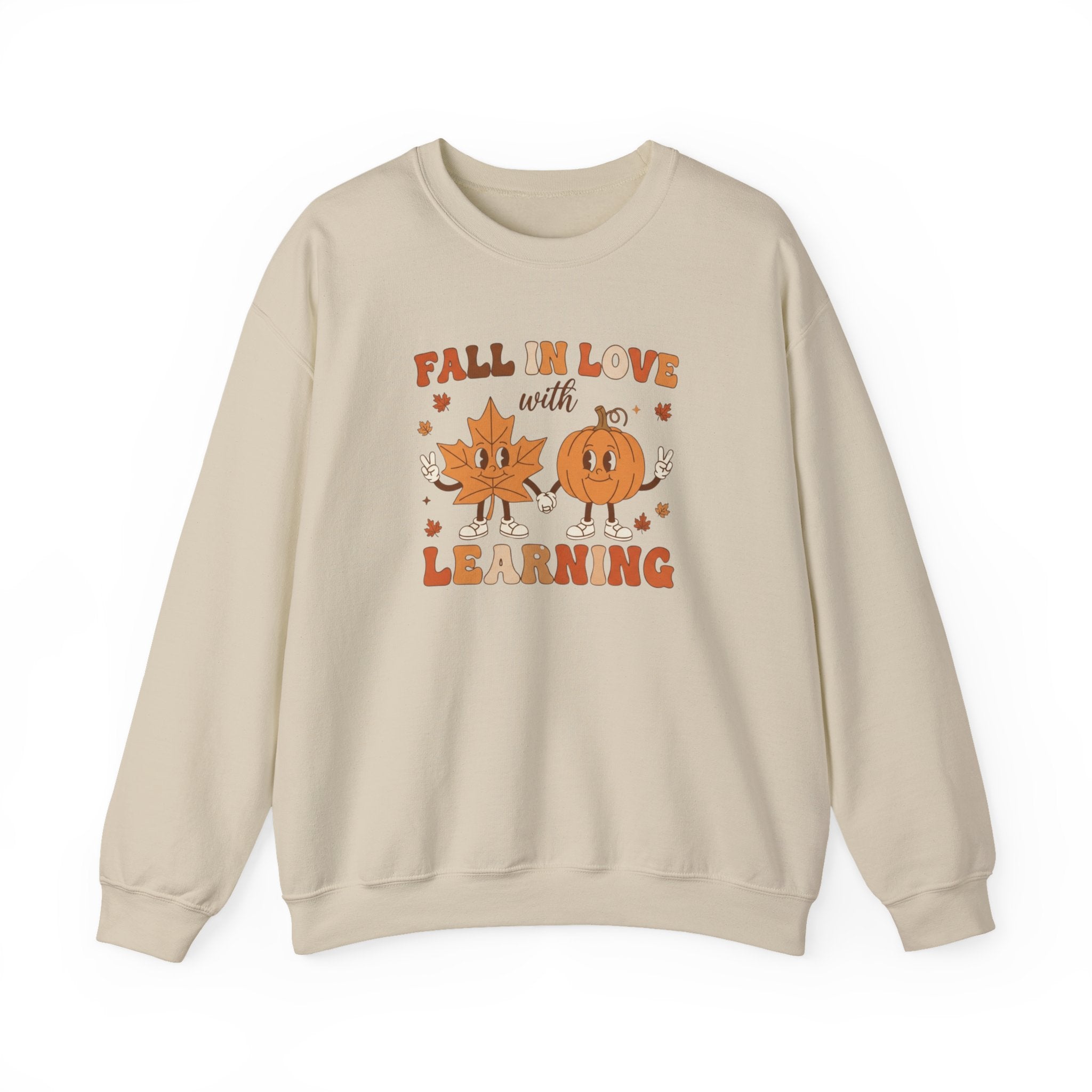 Groovy Teacher Sweatshirt, Teacher Fall Crewneck, Fall In Love With Learning Teacher Sweater, Trick or Teach Teacher, Thanksgiving Teacher Shirt