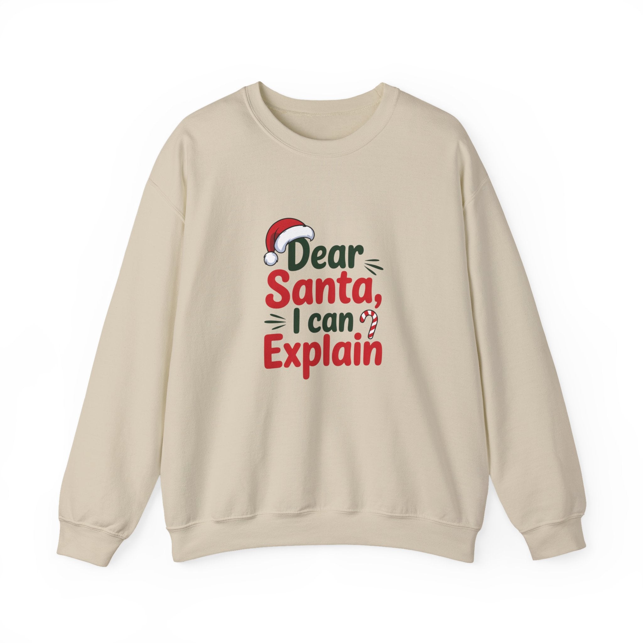 Dear Santa I Can Explain Sweatshirt,  Funny Santa Crewneck, Santa Lover Sweater, Christmas Woman Shirt, Holiday Woman Gift, Xmas Sweatshirt